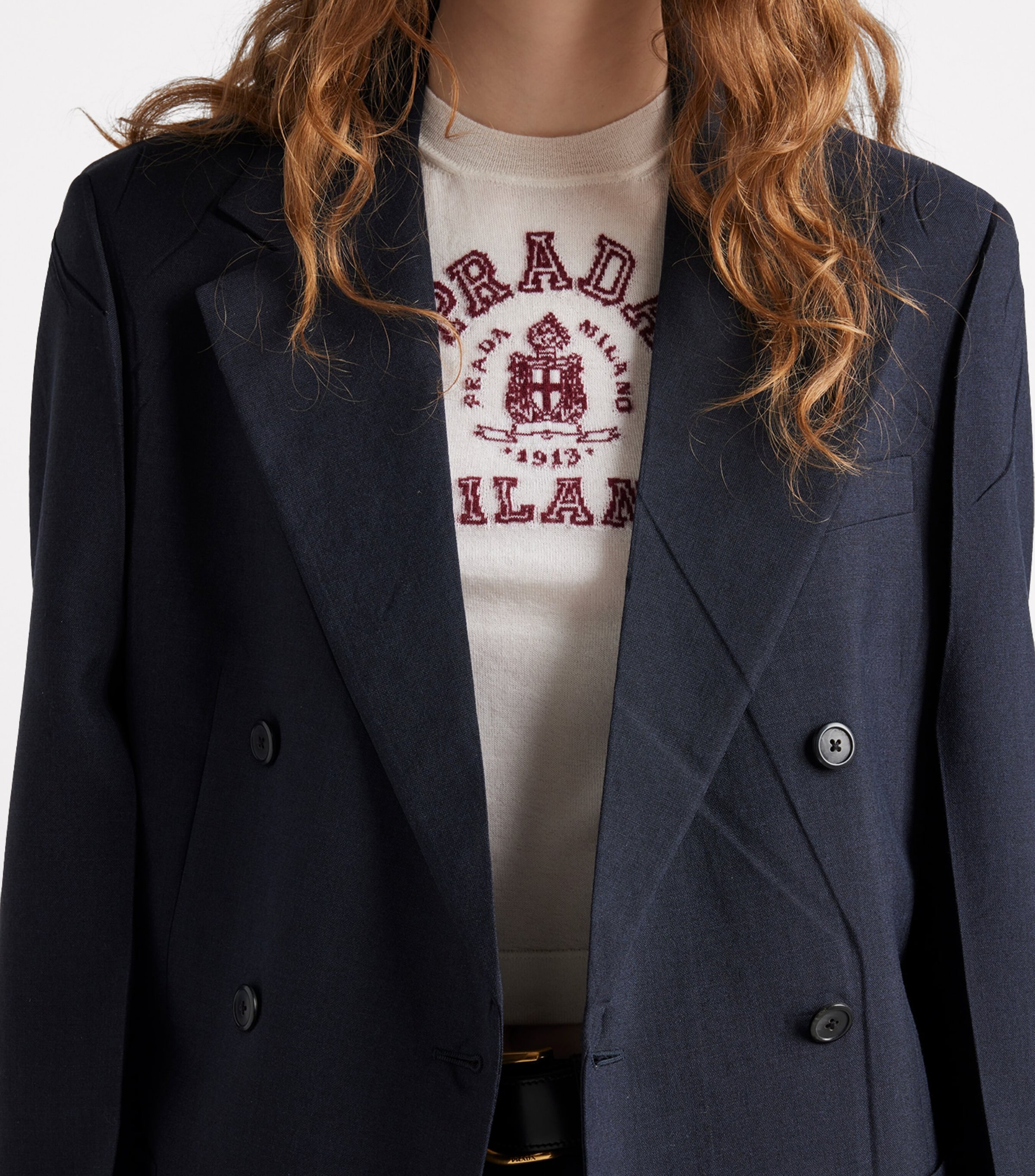 Cashmere Intarsia T-Shirt F0X97 Image 4