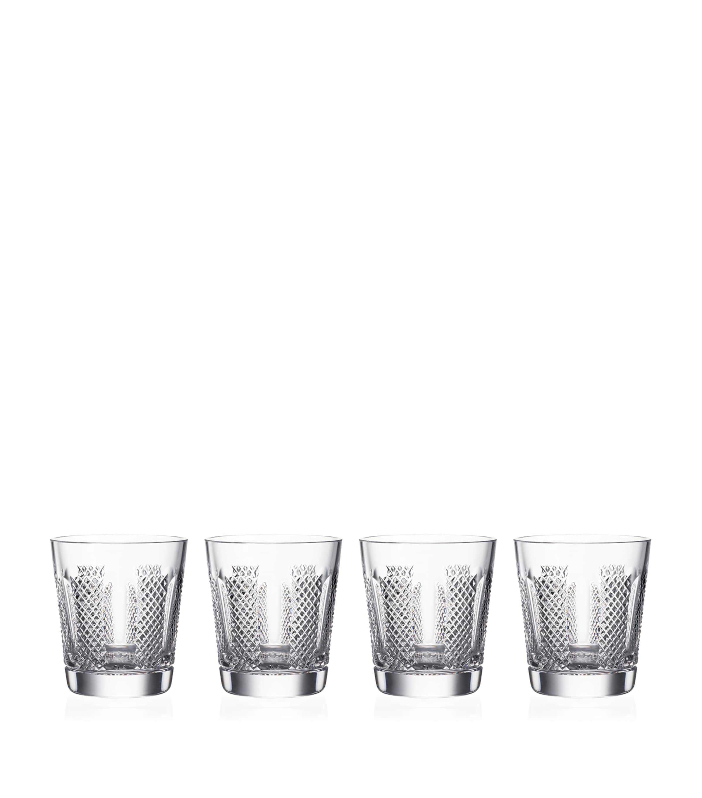 Waterford Set Of 4 Crystal Hibernia Mastercraft Tumblers In Clear