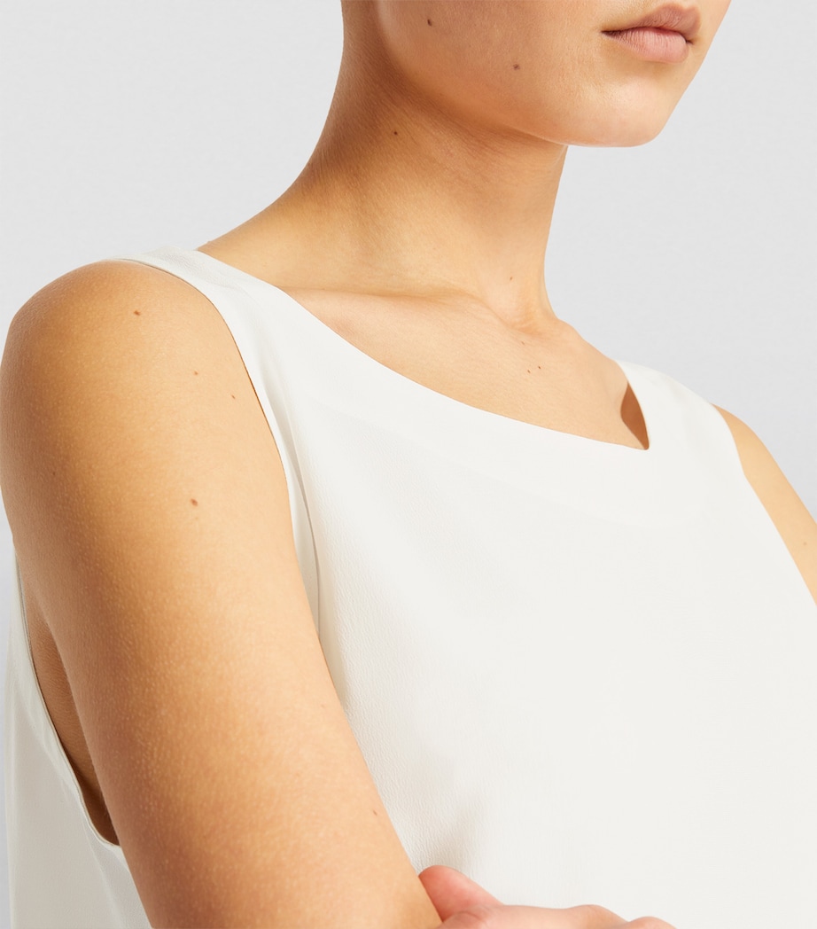 Silk Shell Top WHITE Image 18