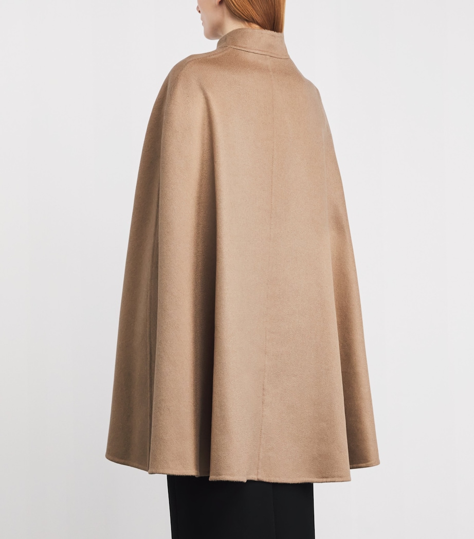 Cashmere Cape Coat CAMEL Image 4