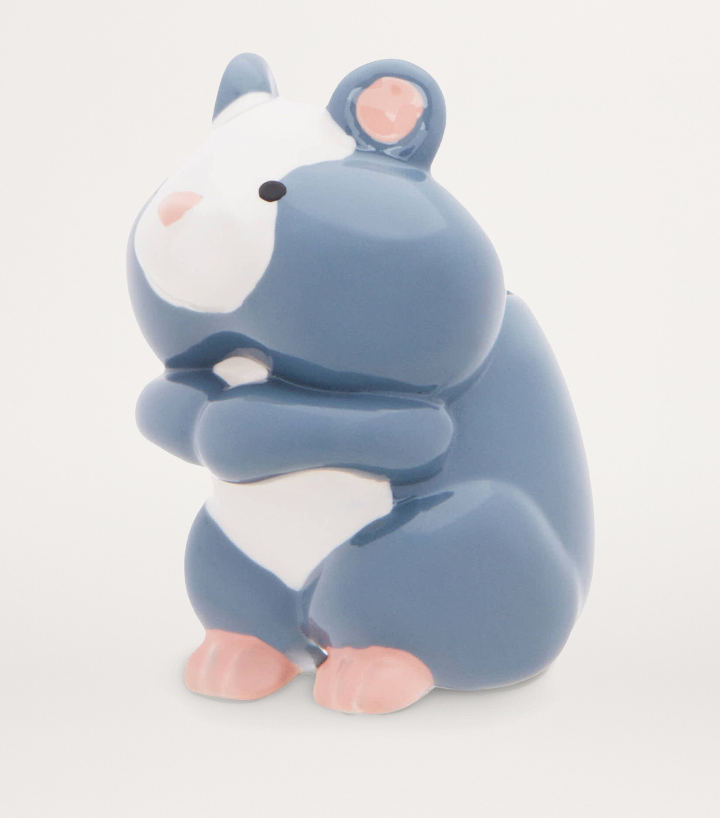 LOEWE Brass Hamster Dice Charm Grey Blue Image 2