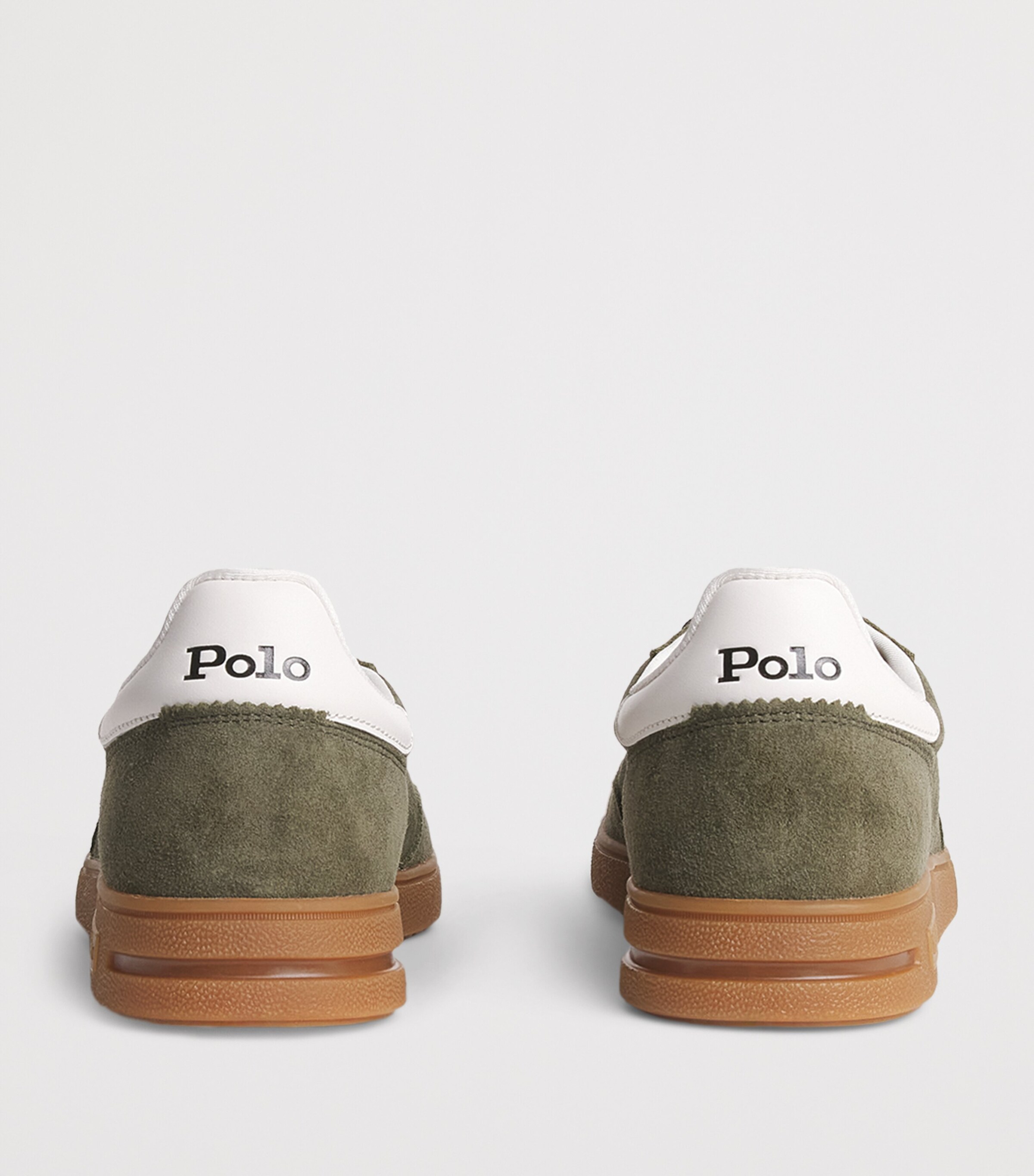 Polo Ralph Lauren Suede Bedford Sneakers Armadillo/dckwsh Wht Image 5