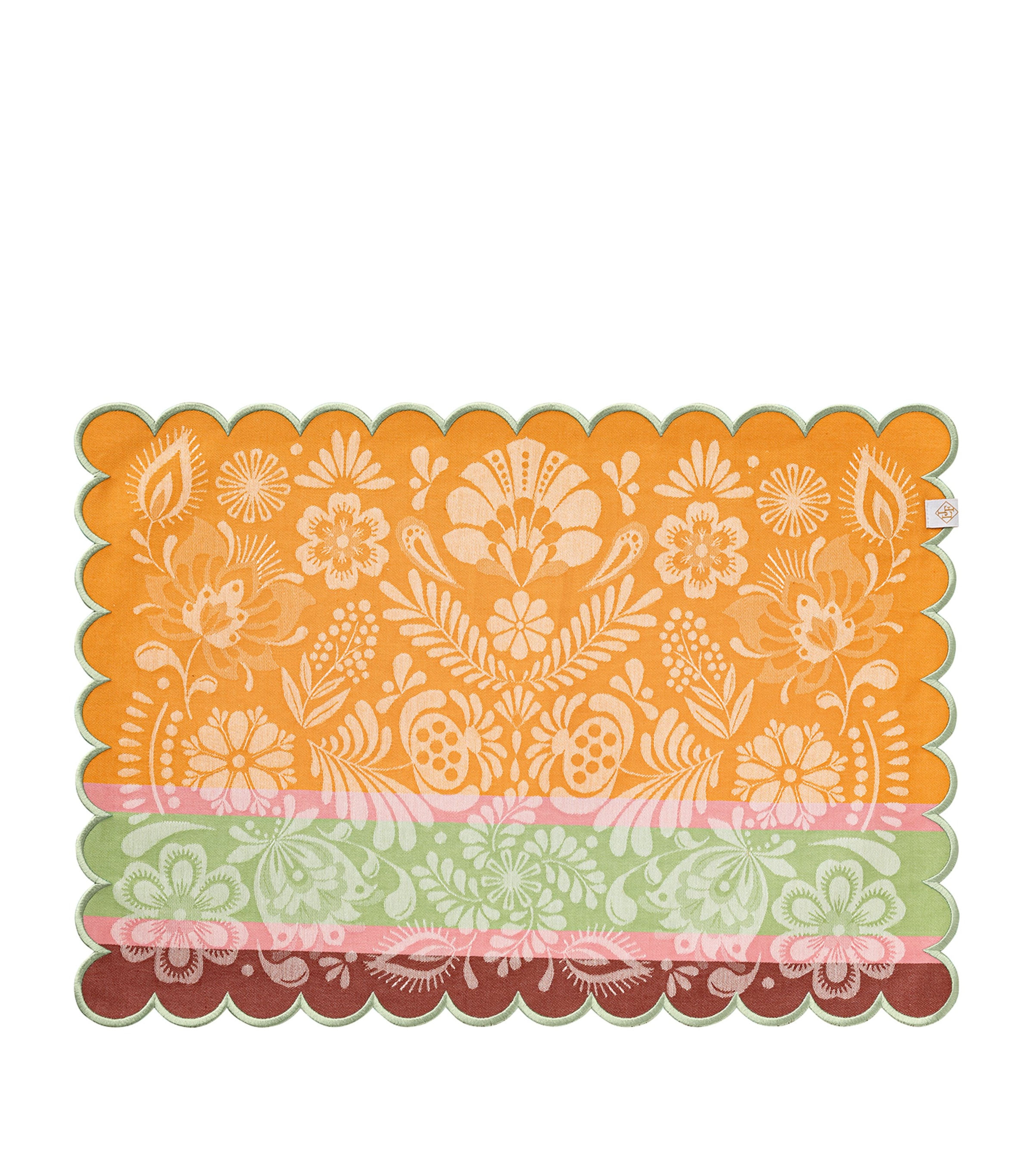Le Jacquard Français Cotton Alegria Placemat (50cm x 36cm) Pink Image 1