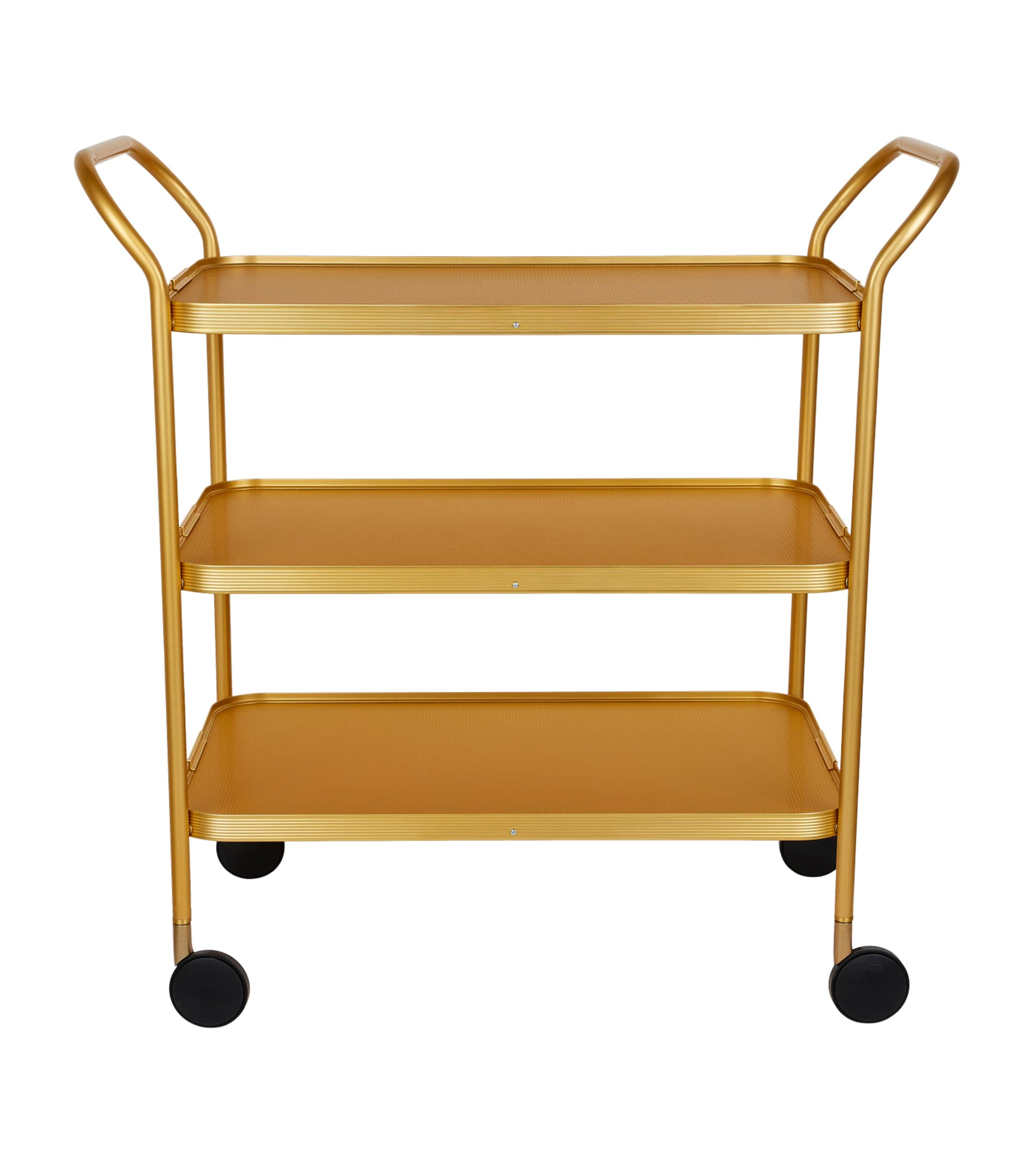 KAYMET ALUMINIUM THREE-TIERED TROLLEY 