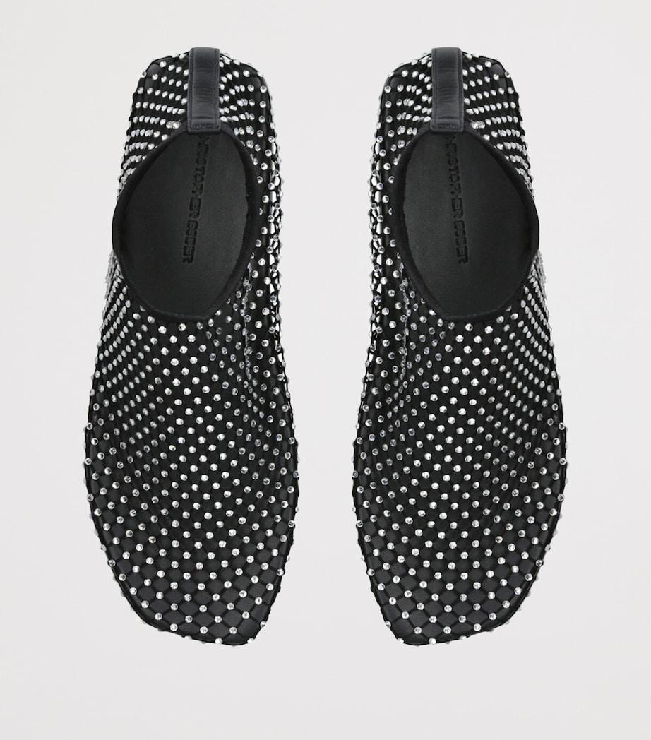 Mesh Minette Ballet Flats BLACK Image 4