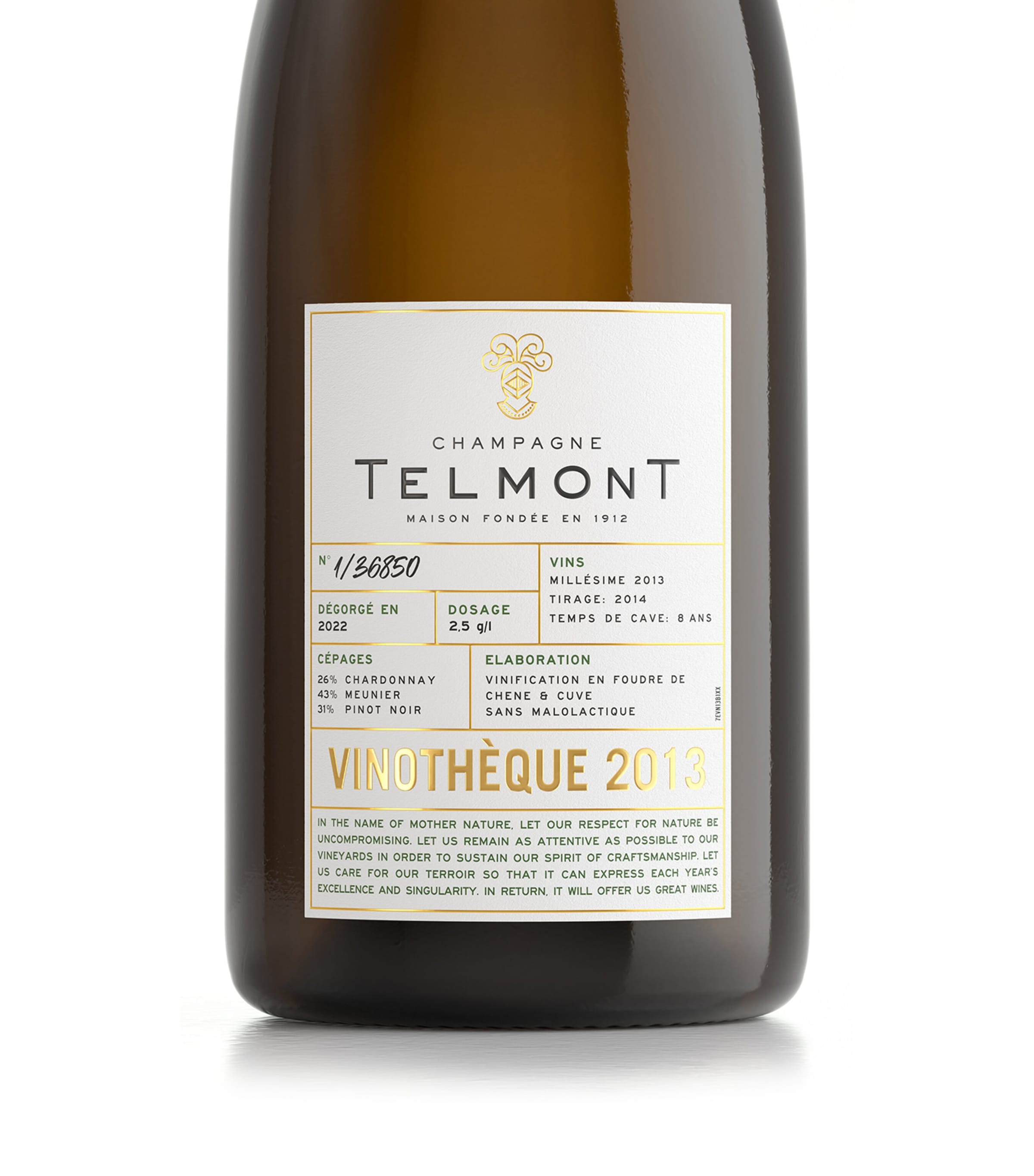 Champagne Telmont Telmont Vinothèque 2013 (75cl) - Champagne, France Image 2