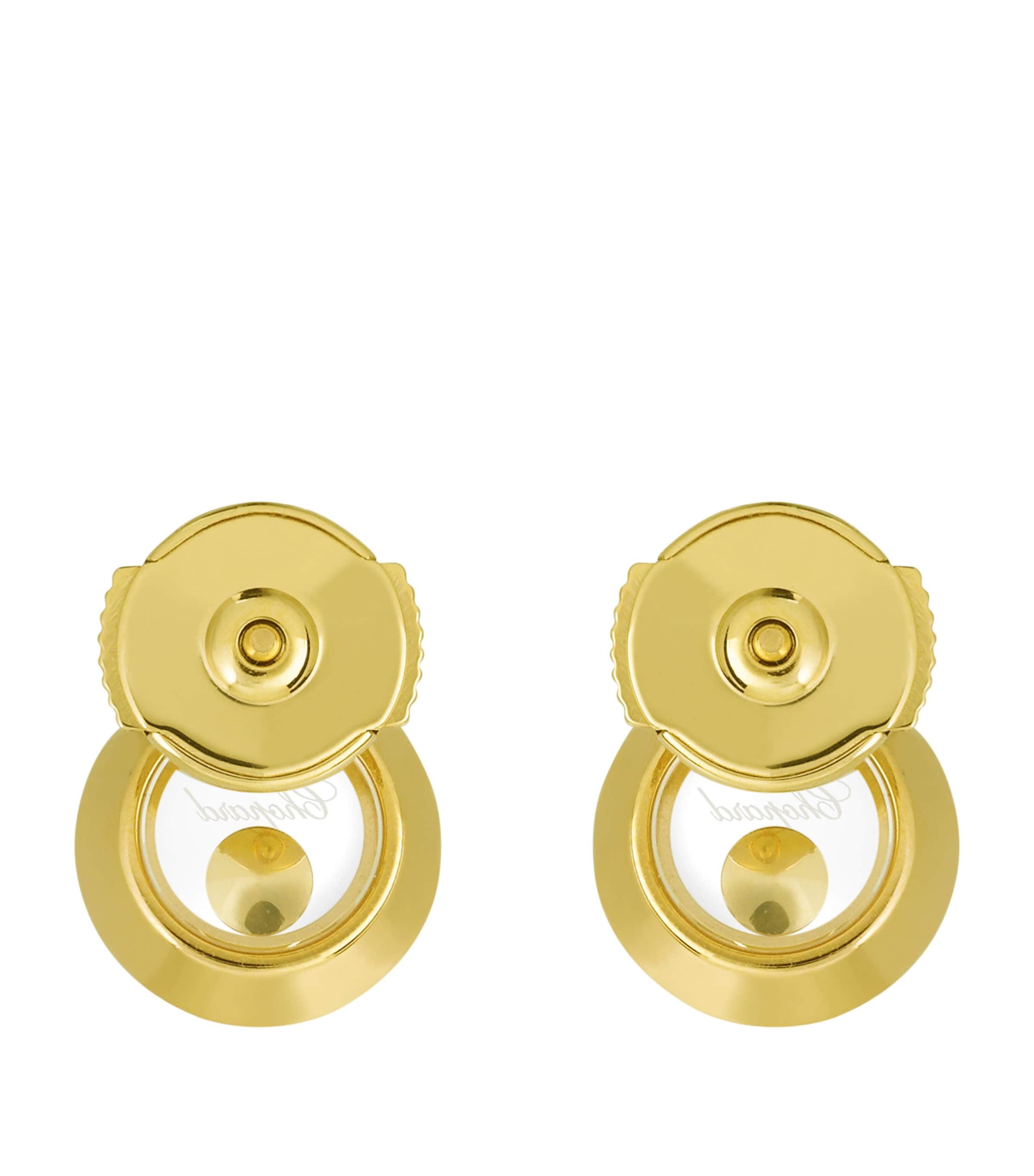 Yellow Gold and Diamond Happy Diamonds Icons Earrings 18K YELLOW GOLD Image 2