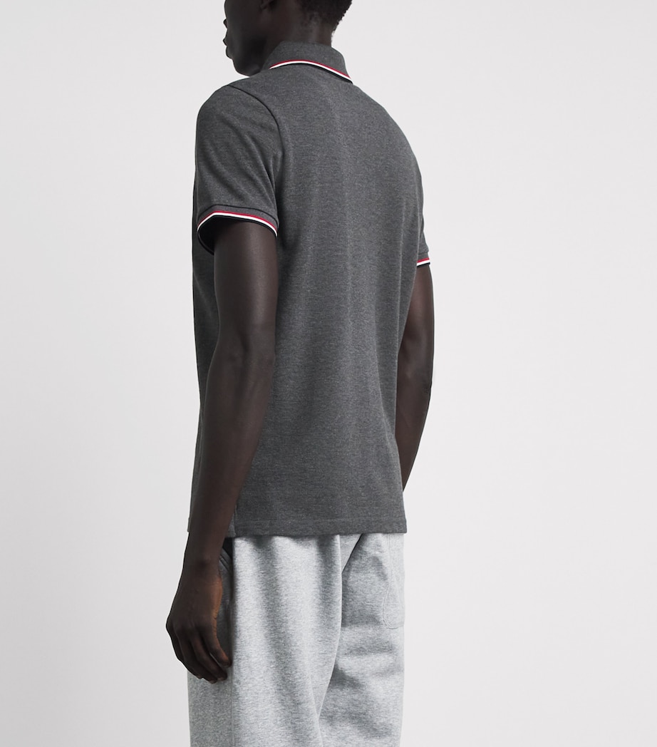 Moncler Mens Cotton Logo Polo Shirt Image 5