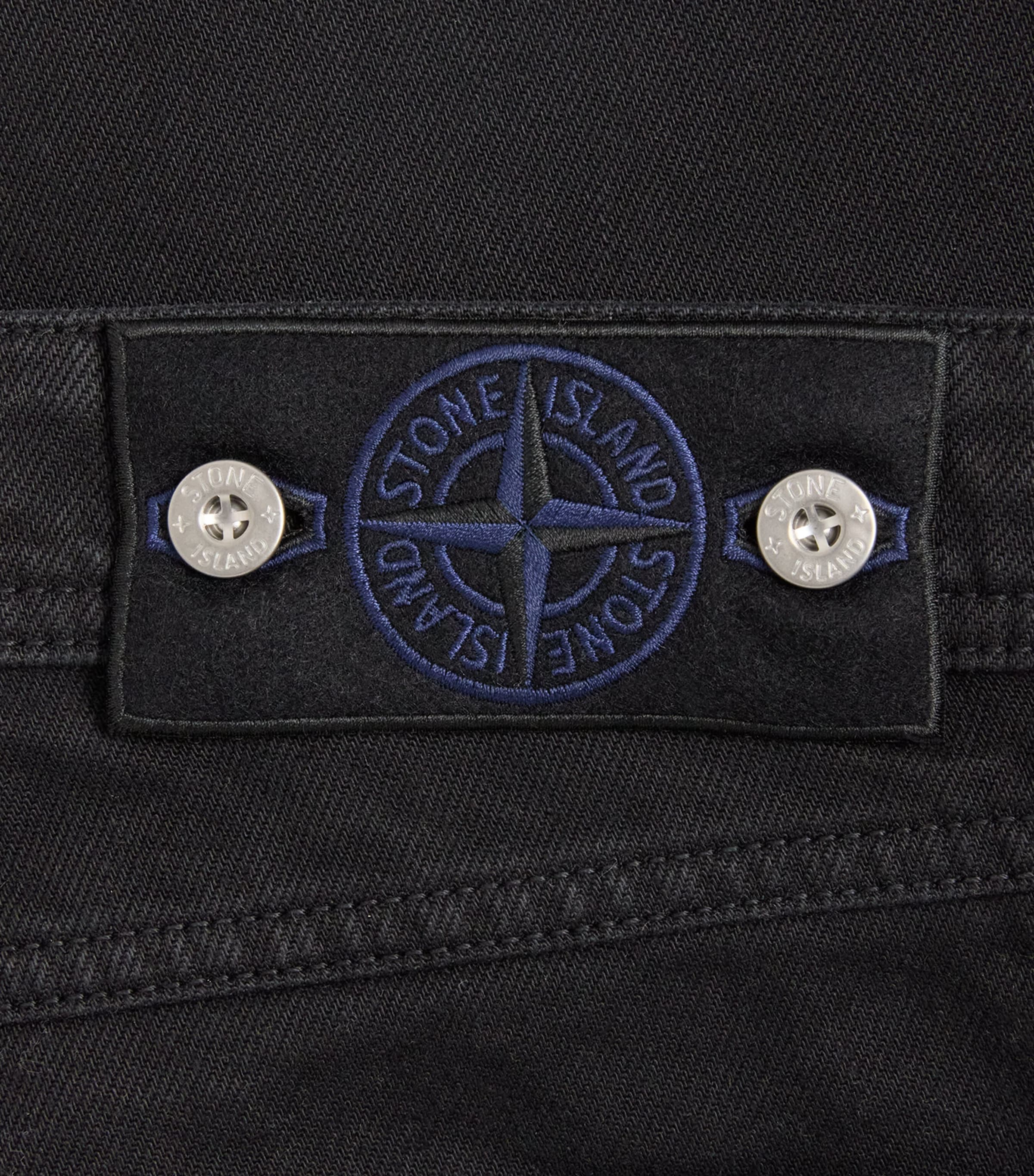 Stone Island Mens Garment-Dyed Straight Jeans Image 6