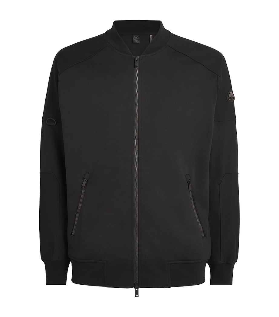 Moose Knuckles Mens Cotton Dalon Bomber Jacket Black Image 1