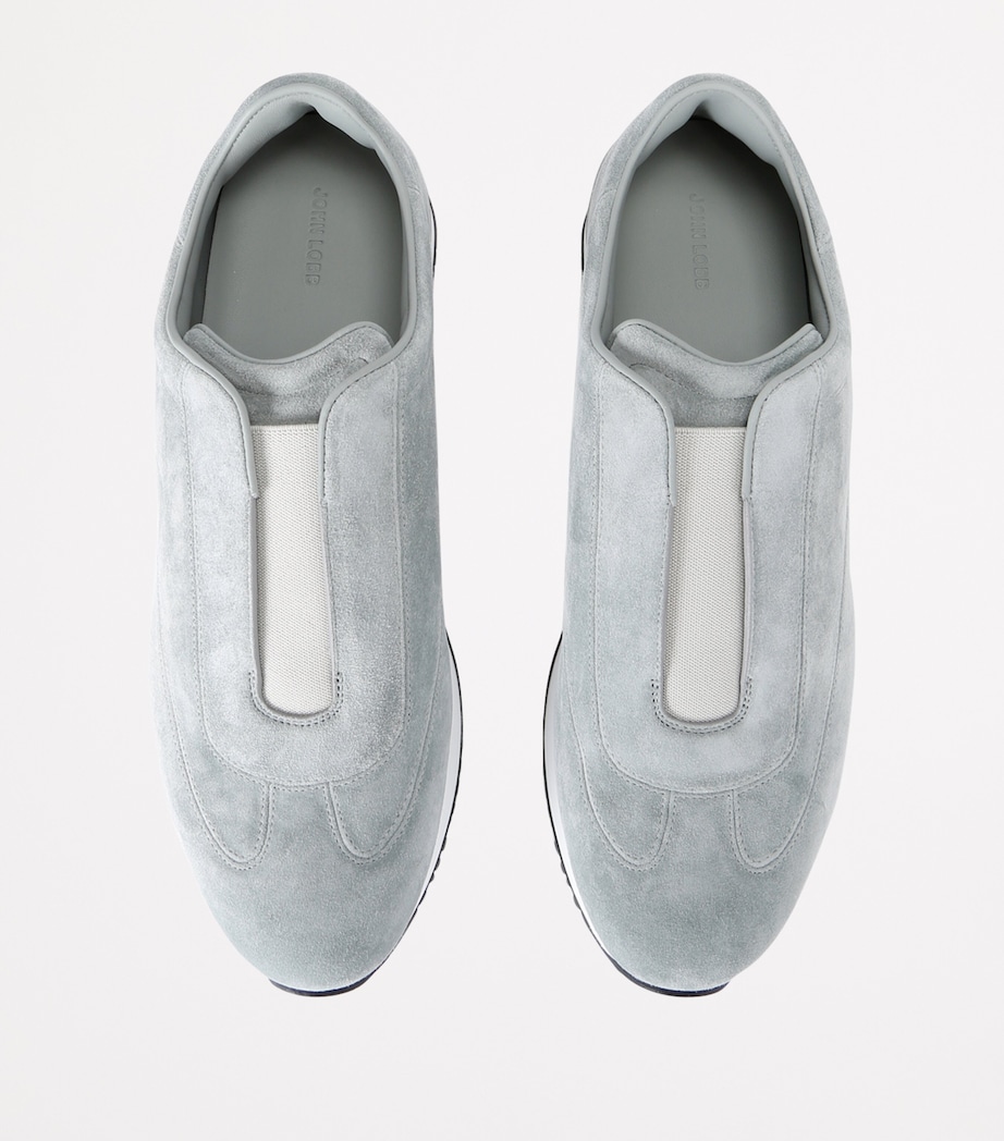 Suede Lift Slip-On Sneakers PALE BLUE Image 4