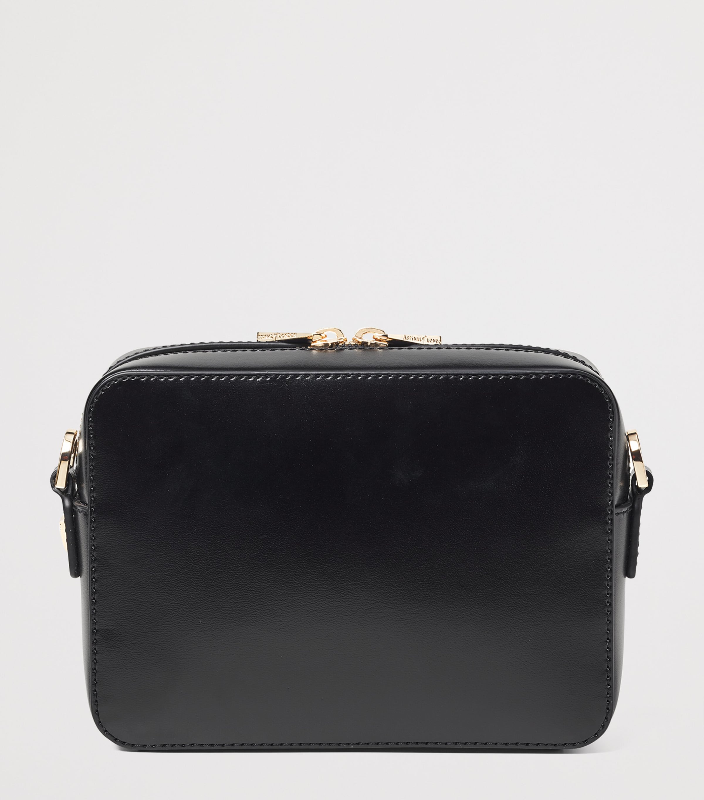 Leather Slot Weave Camera Bag BLACK Image 3