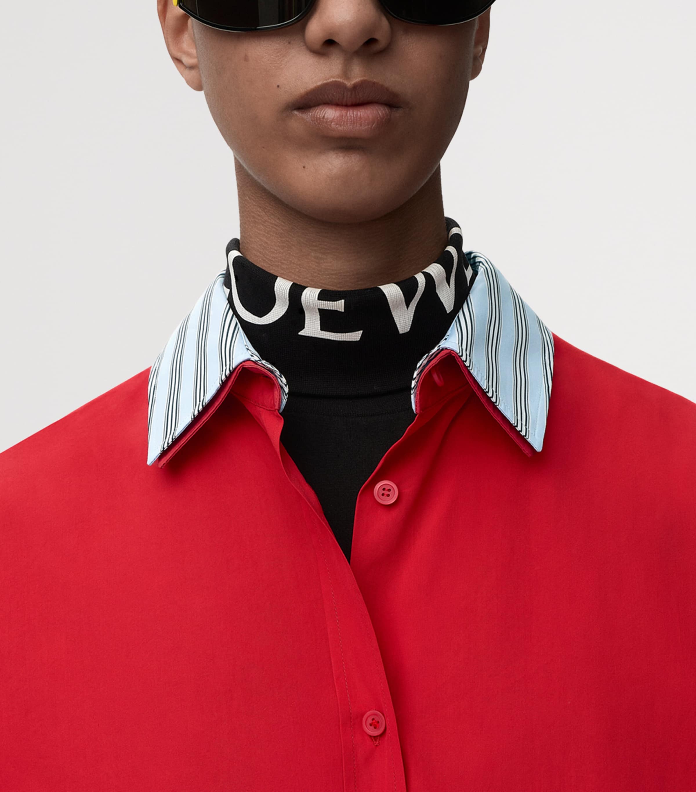 LOEWE Womens Rollneck Logo Sweater Black Image 5