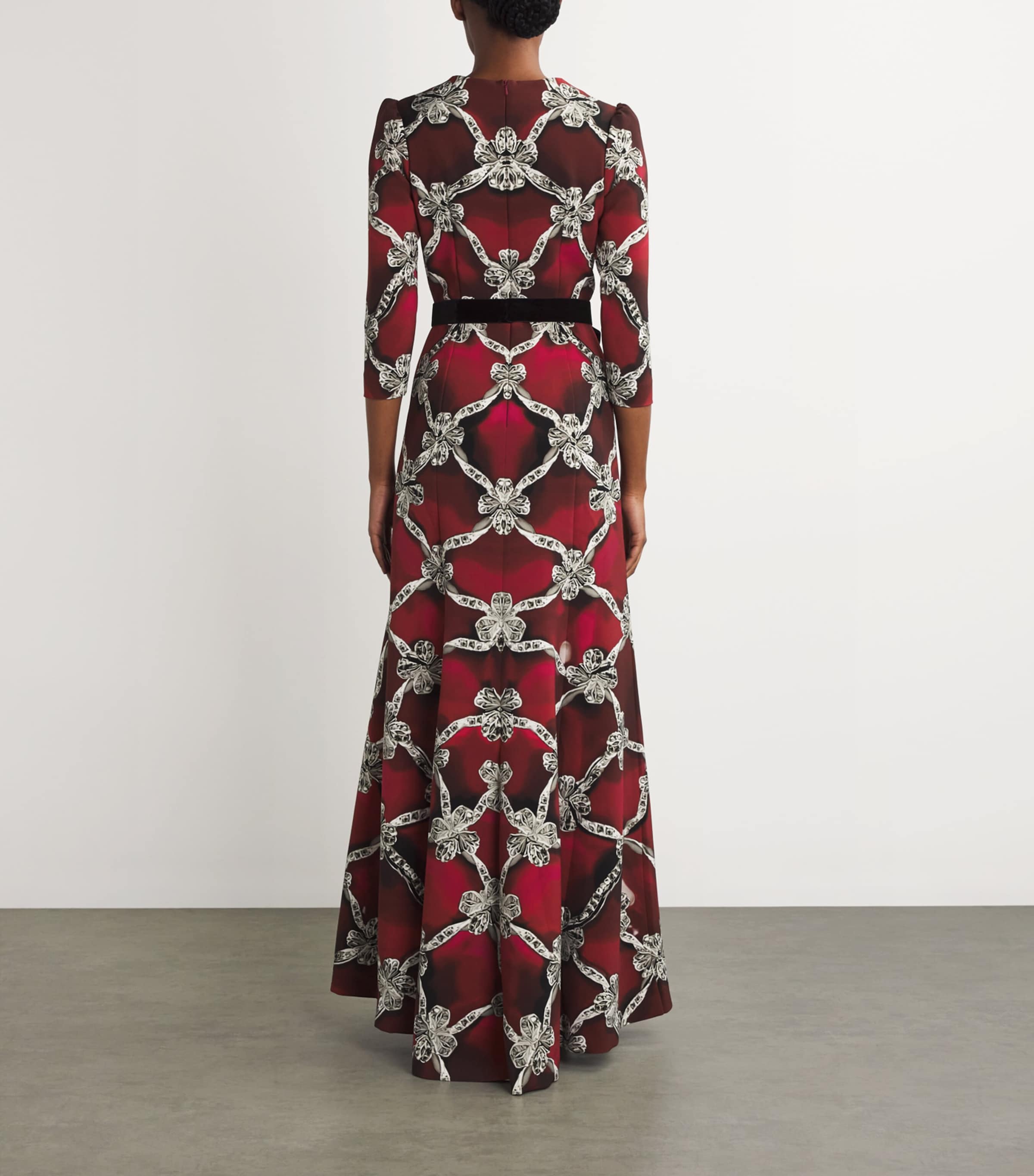 Mary Katrantzou Womens Chantal Maxi Dress Plexus Ruby Print Image 3