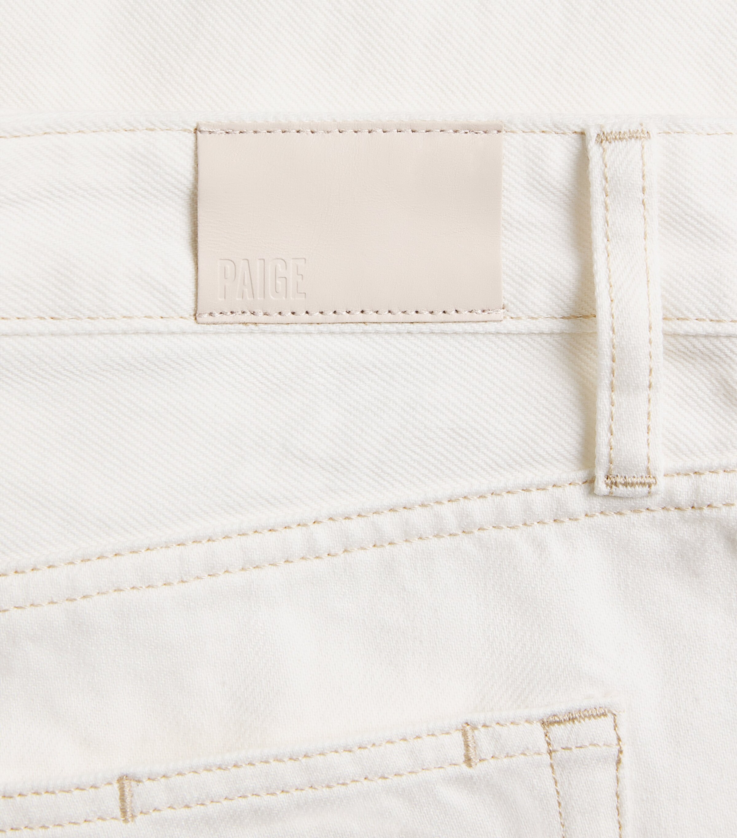 PAIGE Womens Denim Bobbi Mini Skirt Toasted Ecru Image 6