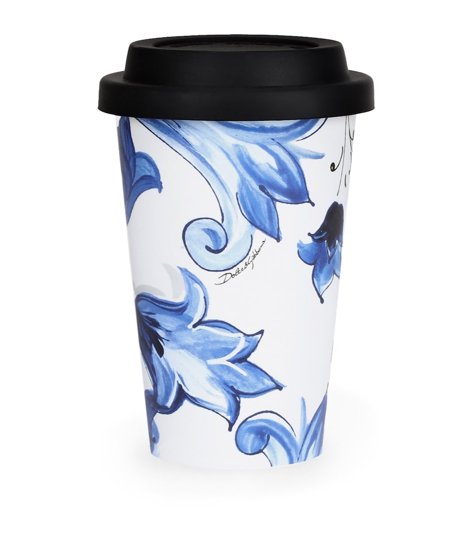 Dolce&Gabbana Casa Ceramic Blu Mediterraneo Travel Mug Blu Mediterran