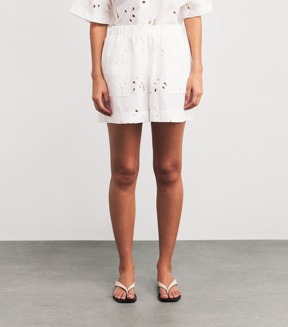 Broderie Lace Shorts 000 BLANC/WHITE Image 3