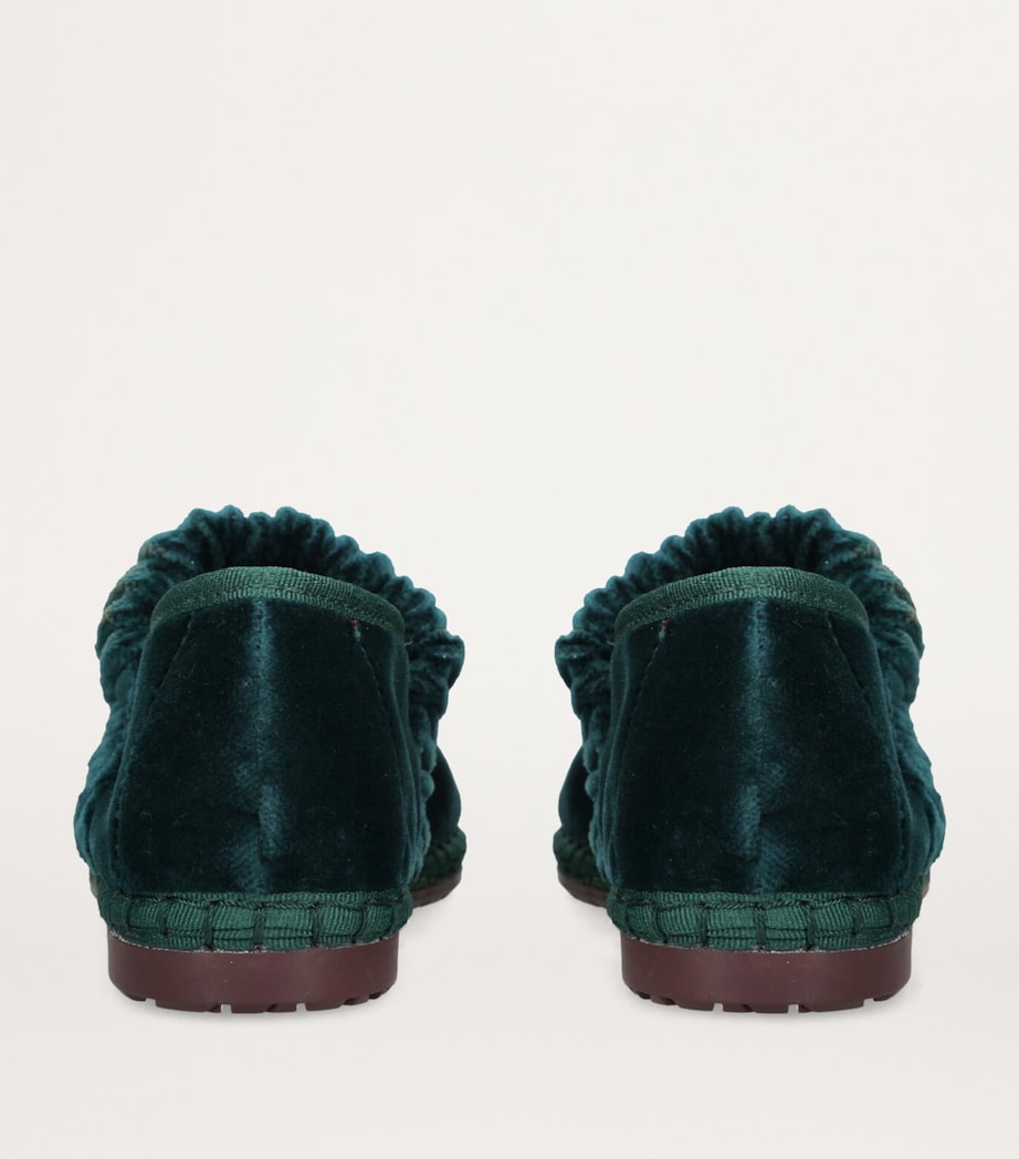 Velvet Mafalda Espadrilles DARK GREEN Image 3