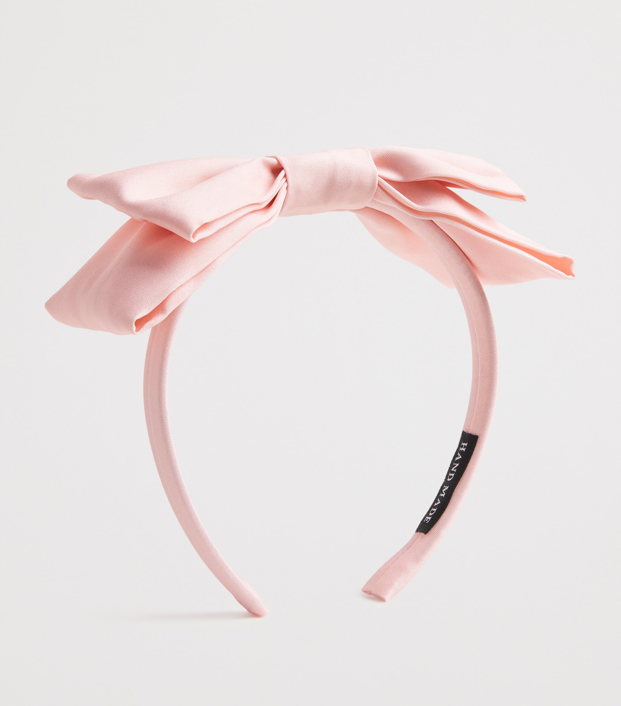 Grosgrain Bow Headband PASTEL SALMON Image 2
