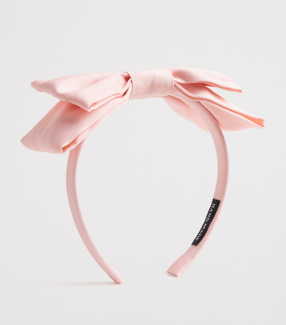 Grosgrain Bow Headband PASTEL SALMON Image 2