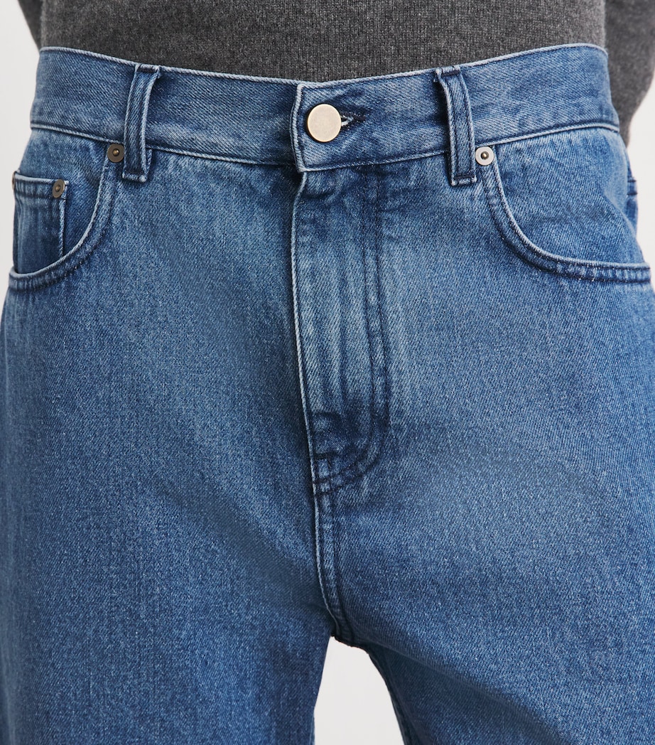 Gabriela Hearst Mens Rey Straight Jeans Uruguayan Blue Image 3