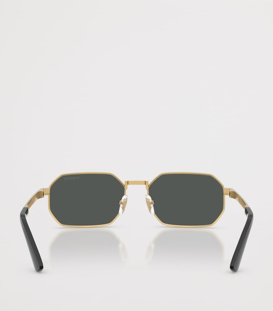 Versace Metal VE2297 Rectangle Sunglasses Gold Image 4