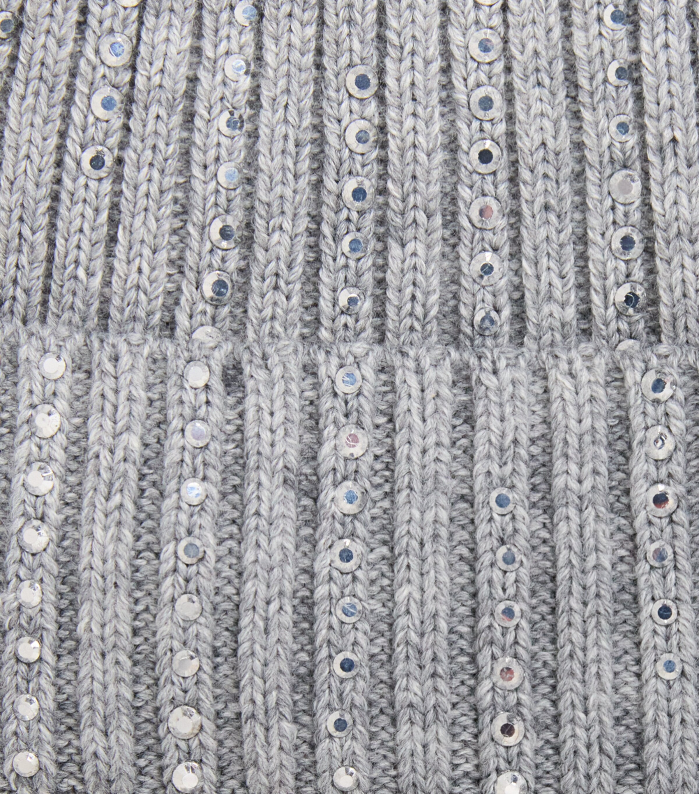 Monnalisa Embellished Knit Hat Grigio Image 3