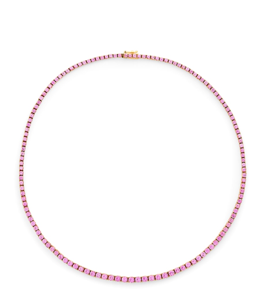 Rose Gold and Pink Sapphire Hepburn Necklace ROSE GOLD Image 1