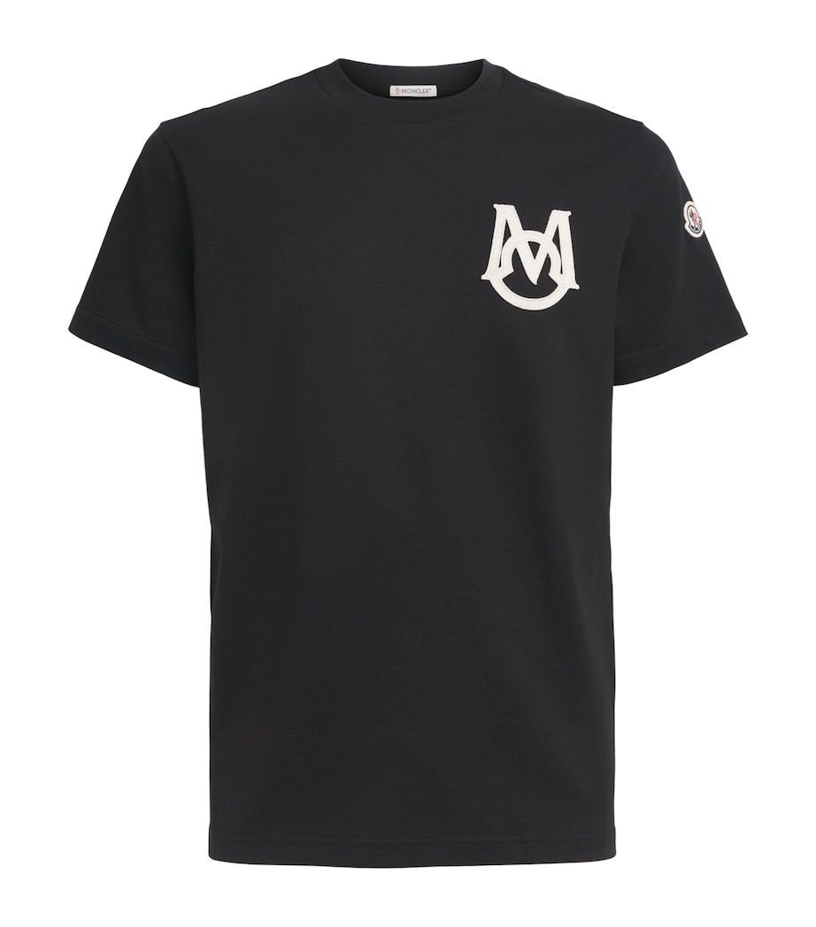 Moncler Mens Cotton Logo T-Shirt Image 1