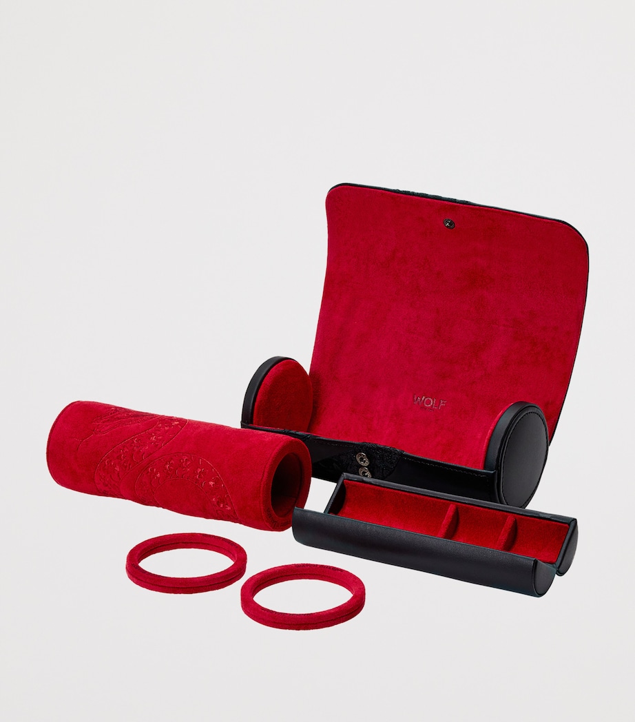 Vegan Year Of The Snake Lunar Triple Watch Roll BLACK Image 5