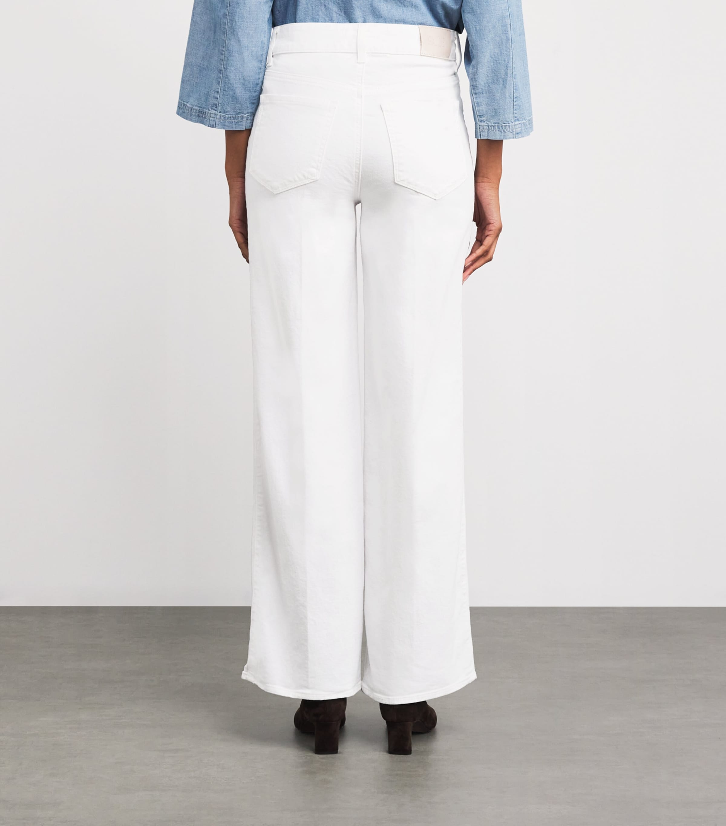 Sasha Wide-Leg Jeans CRISP WHITE Image 4