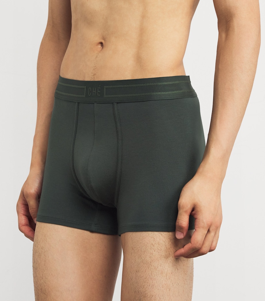 Logo-Waist Trunks (Pack of 3) PINE GREEN Image 2