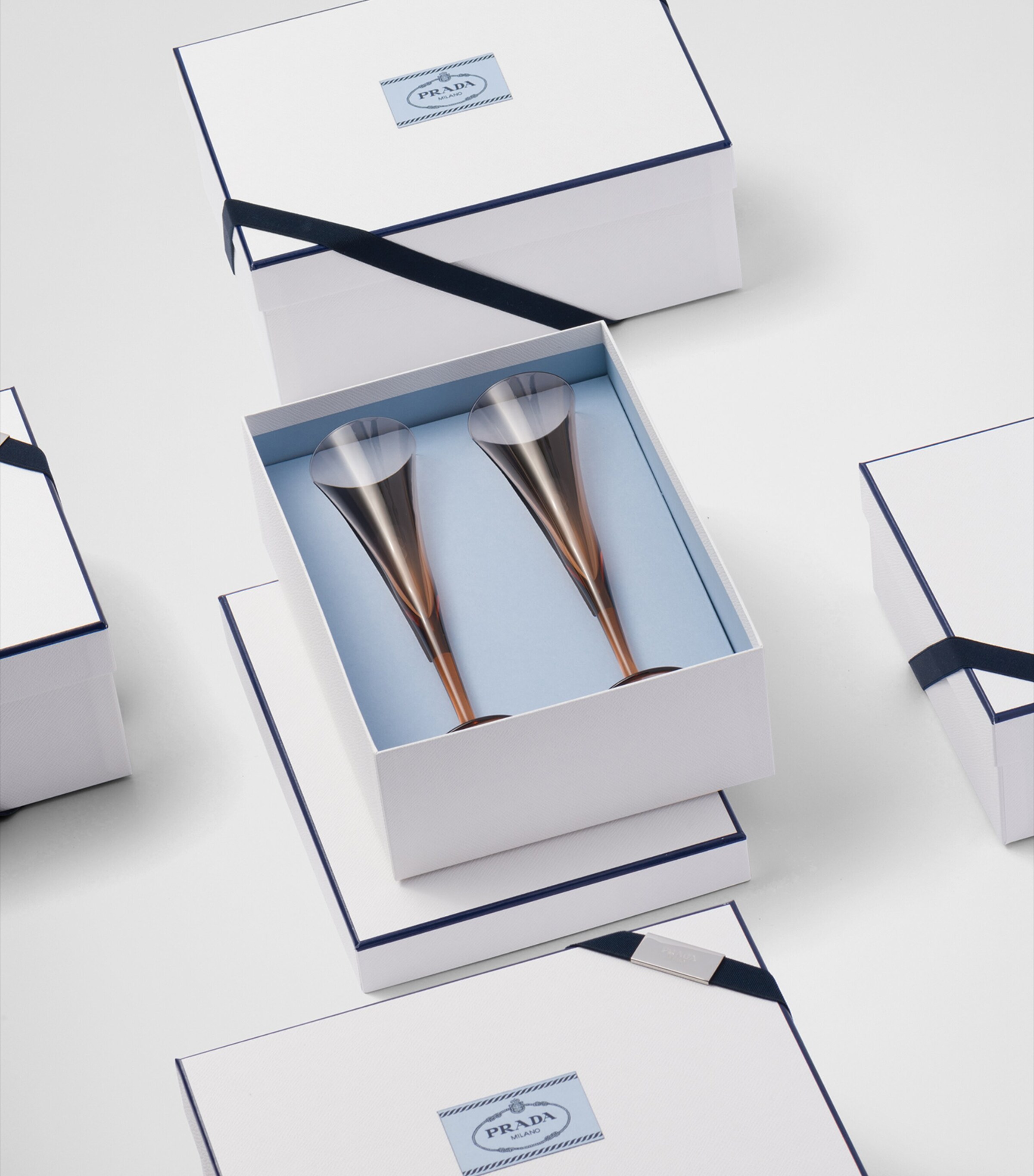 Prada Set of 2 New York Champagne Flutes Image 3