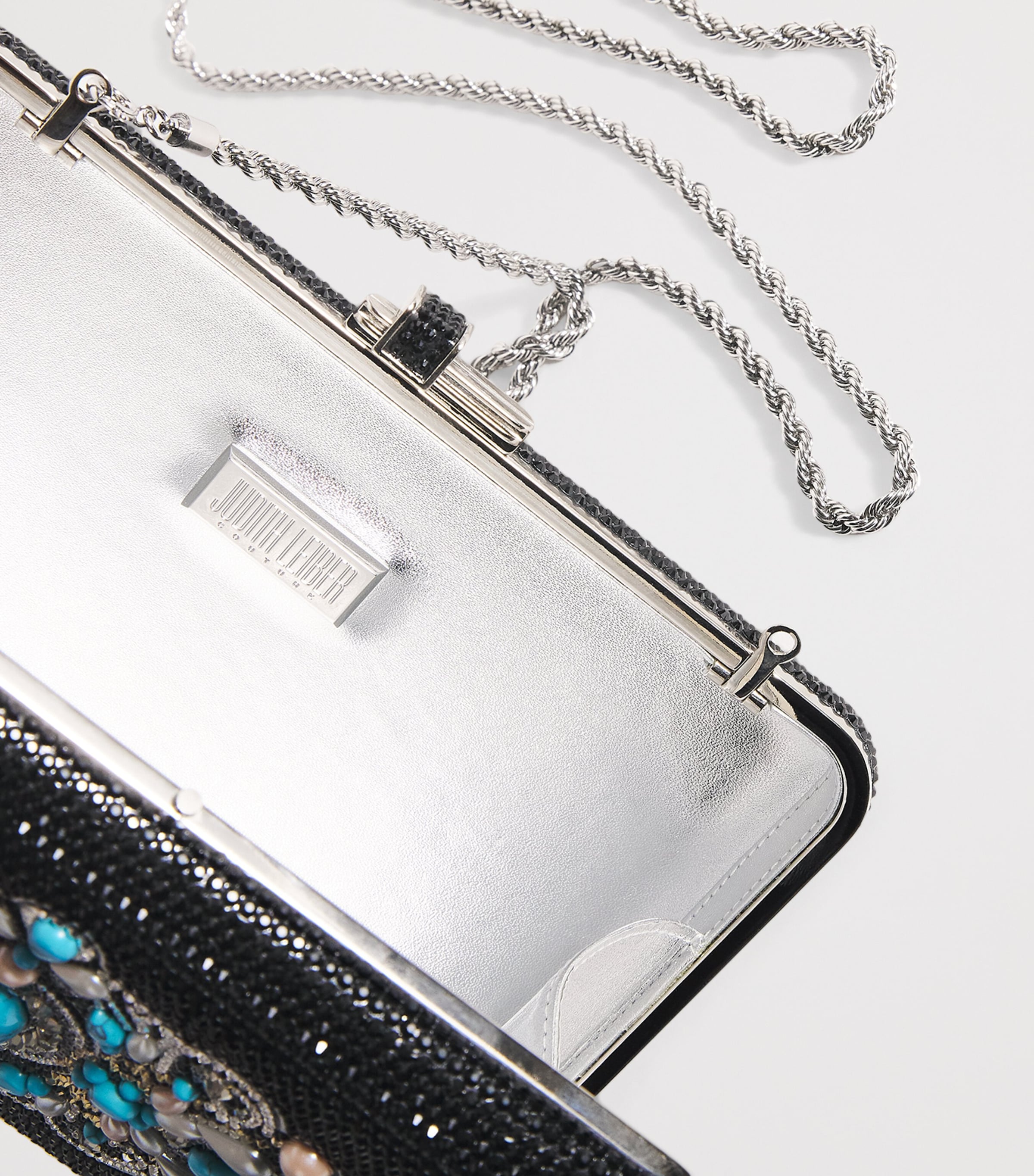 Slim Embellished Dixie Clutch Bag SJTMT JET MULTI Image 6