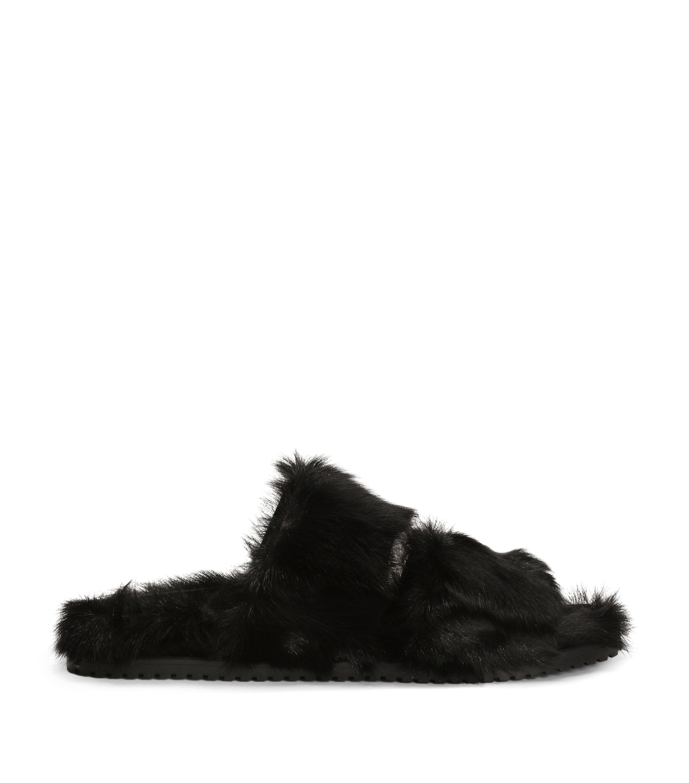 Dolce&Gabbana Kid Goat Sandals Black Image 1