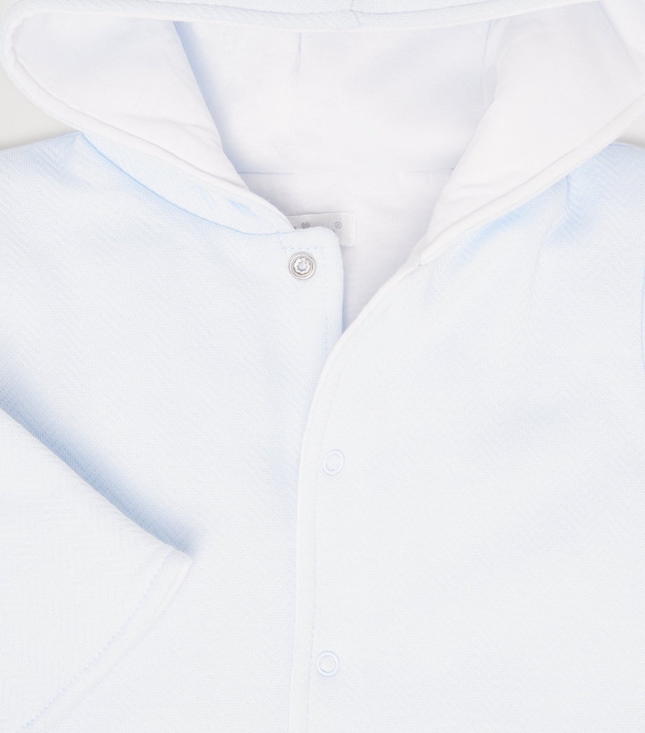 Kissy Kissy Jacquard All-In-One (0-9 Months) Light Blue Image 3