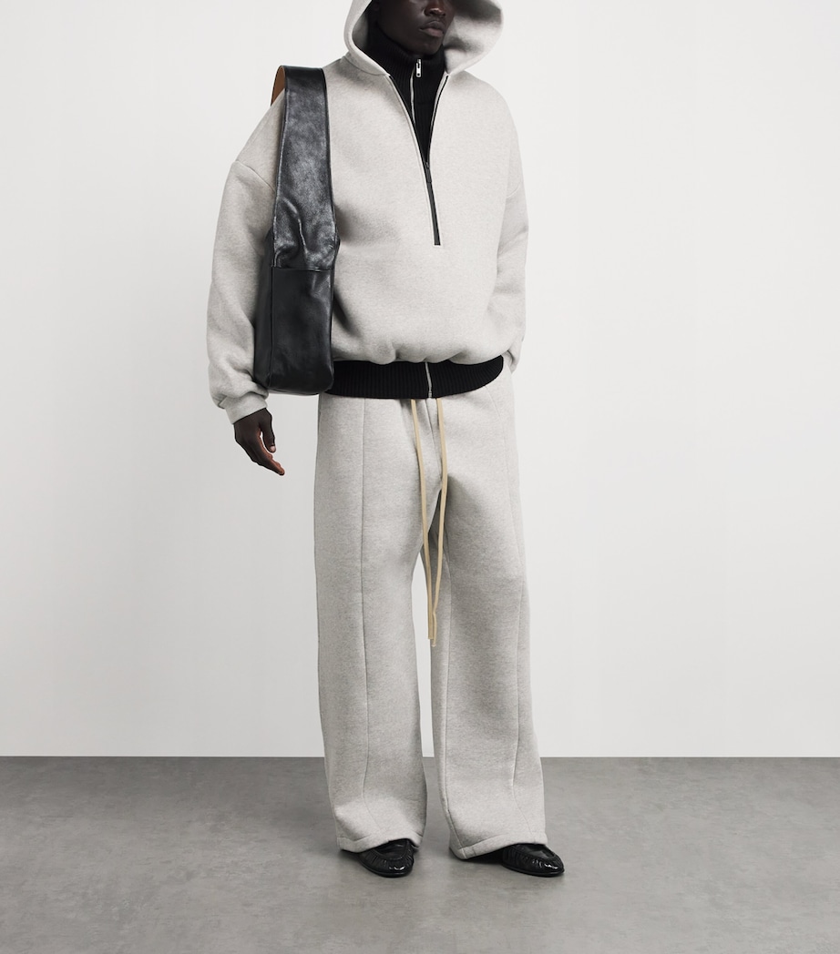 Half-Zip Athletic Hoodie MELANGE GREY Image 2