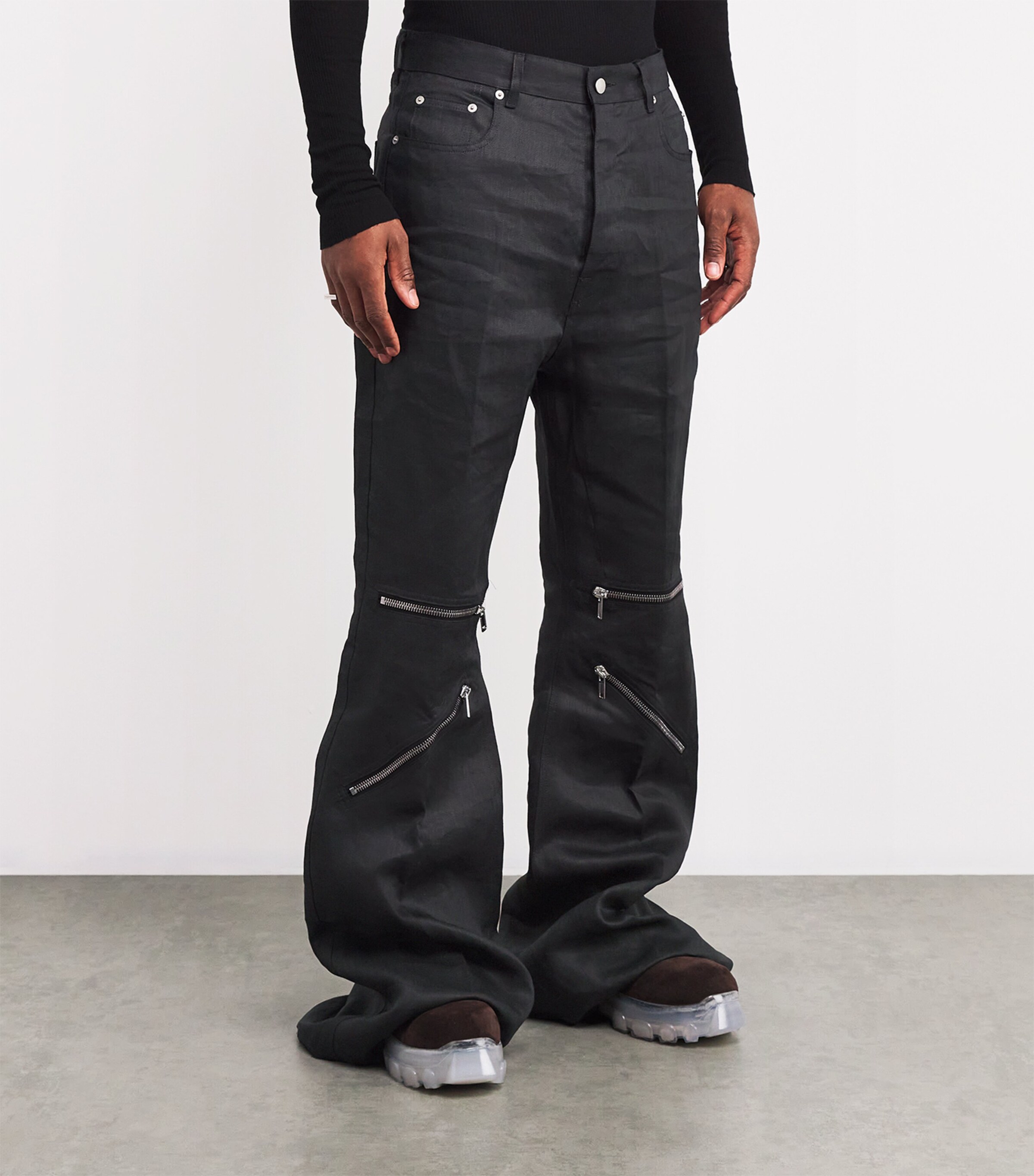 【送料&関税込】Rick Owens Bolan Linen Blend Trousers Rick Owens Linen Bolan Cargo Trousers | Harrods US