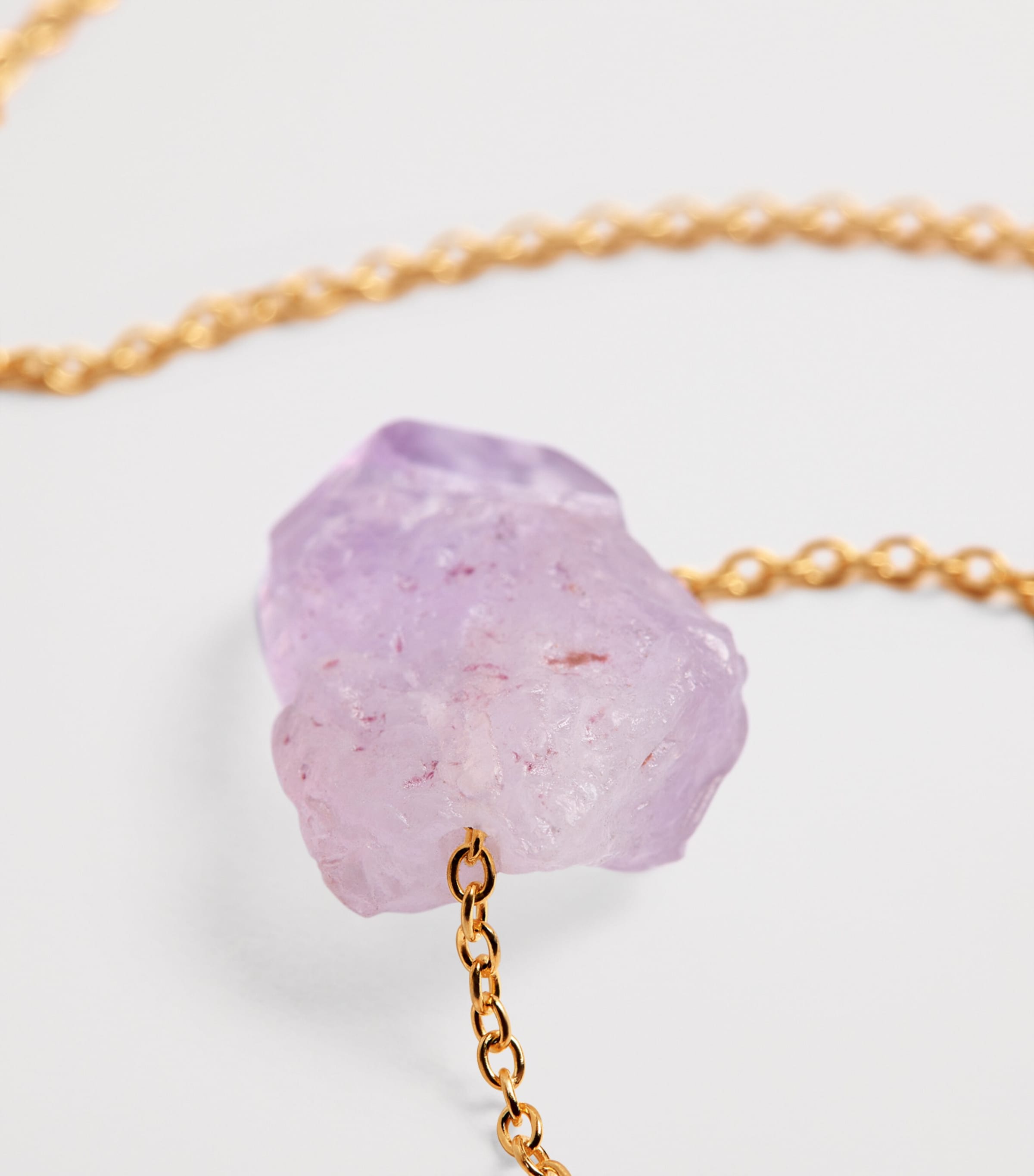 Gold-Plated and Amethyst Lukumaki Necklace AMETHYST Image 4