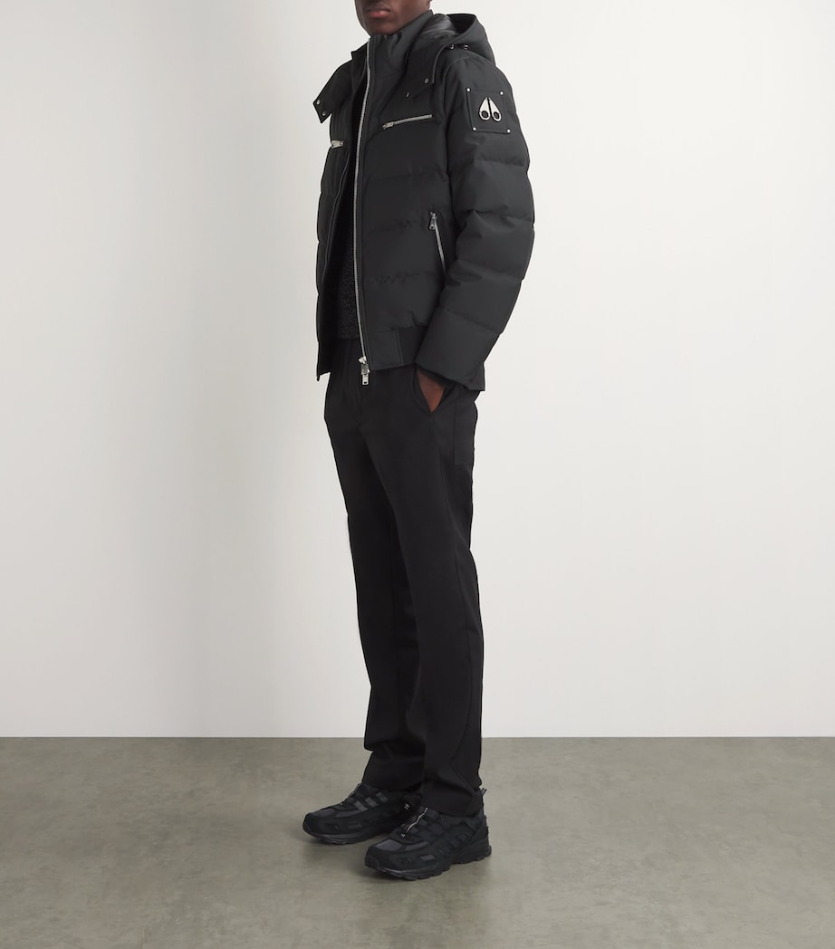Down Cloud Bomber Puffer Jacket 305 - BLACK Image 2