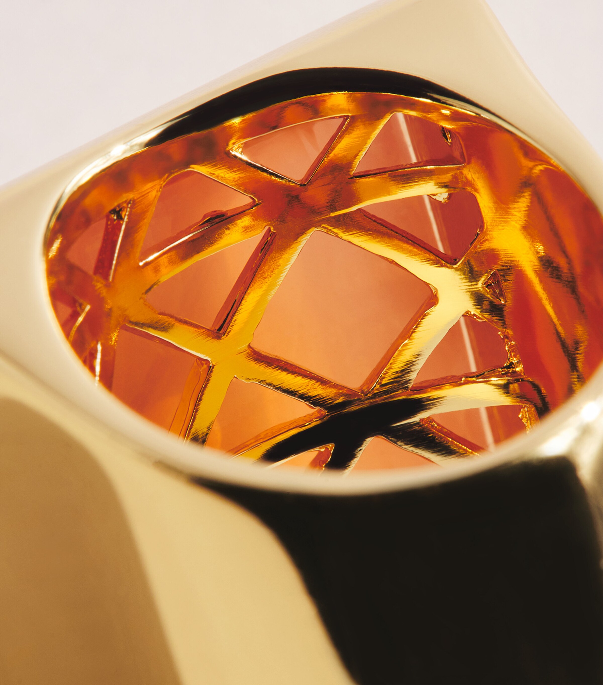 Eddie Borgo Gold-Plated Sugarloaf Pyramid Ring Gold/amber Image 5