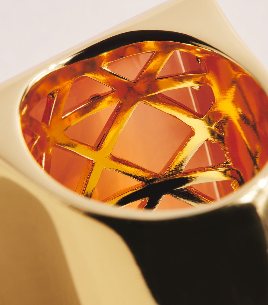 Eddie Borgo Gold-Plated Sugarloaf Pyramid Ring Gold/amber Image 5