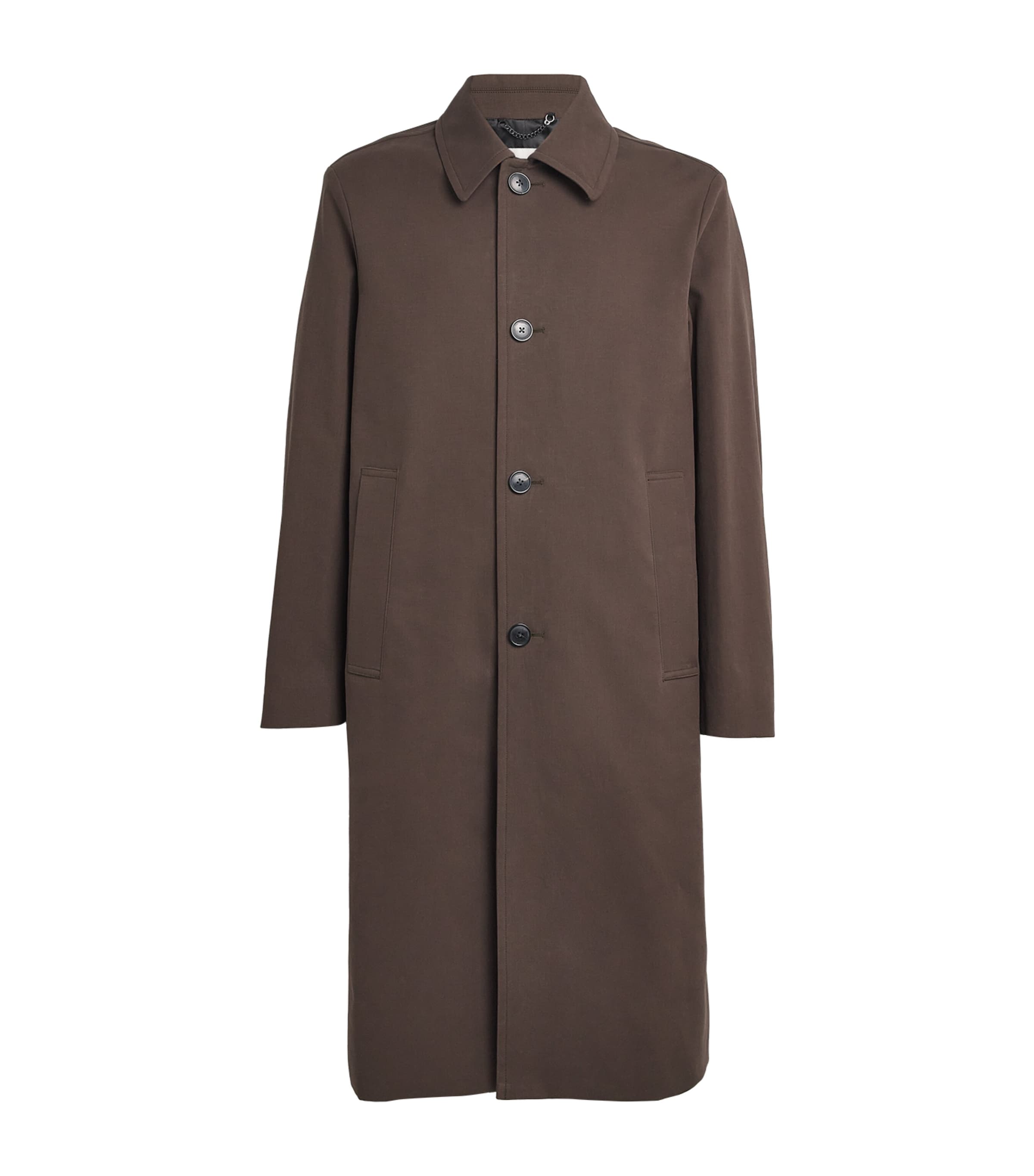 Dries Van Noten Water-repellent Car Coat In Brown