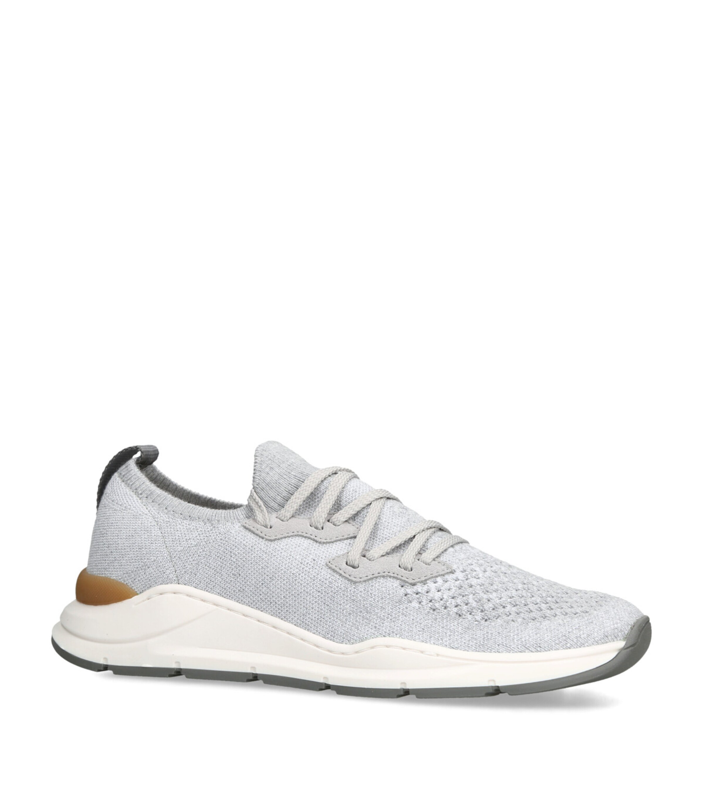Brunello Cucinelli Kids Knitted Sneakers Grey Image 3