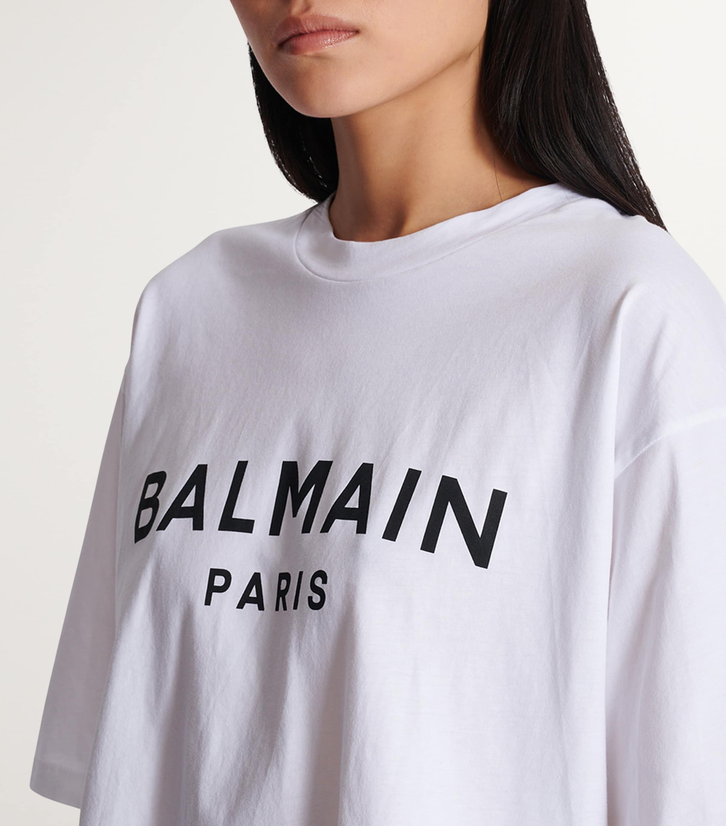 Cropped Logo T-Shirt GAB BLANC/NOIR Image 5