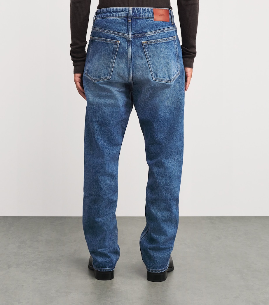 Riso Straight Jeans WORN WASH INDIGO Image 4