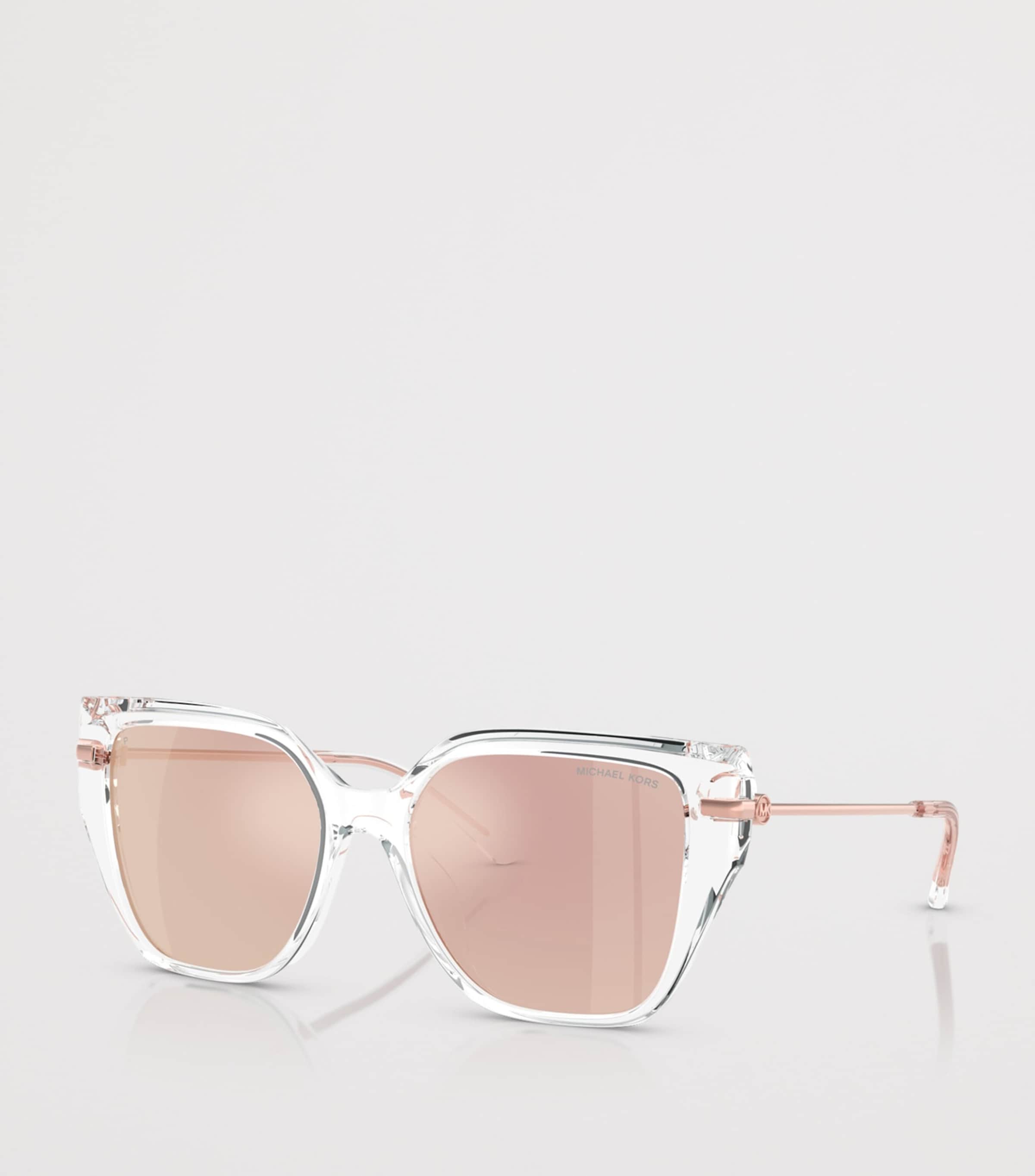 Michael Kors St. Barths Square Sunglasses Clear Image 2