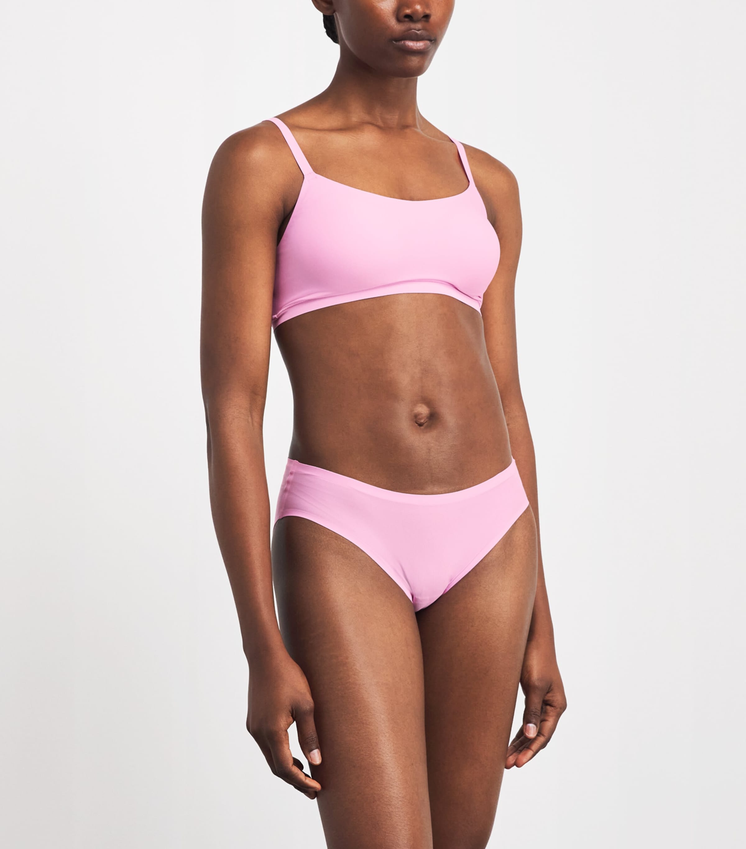 Chantelle Womens SoftStretch Brazilian Briefs Peony Pink Image 2