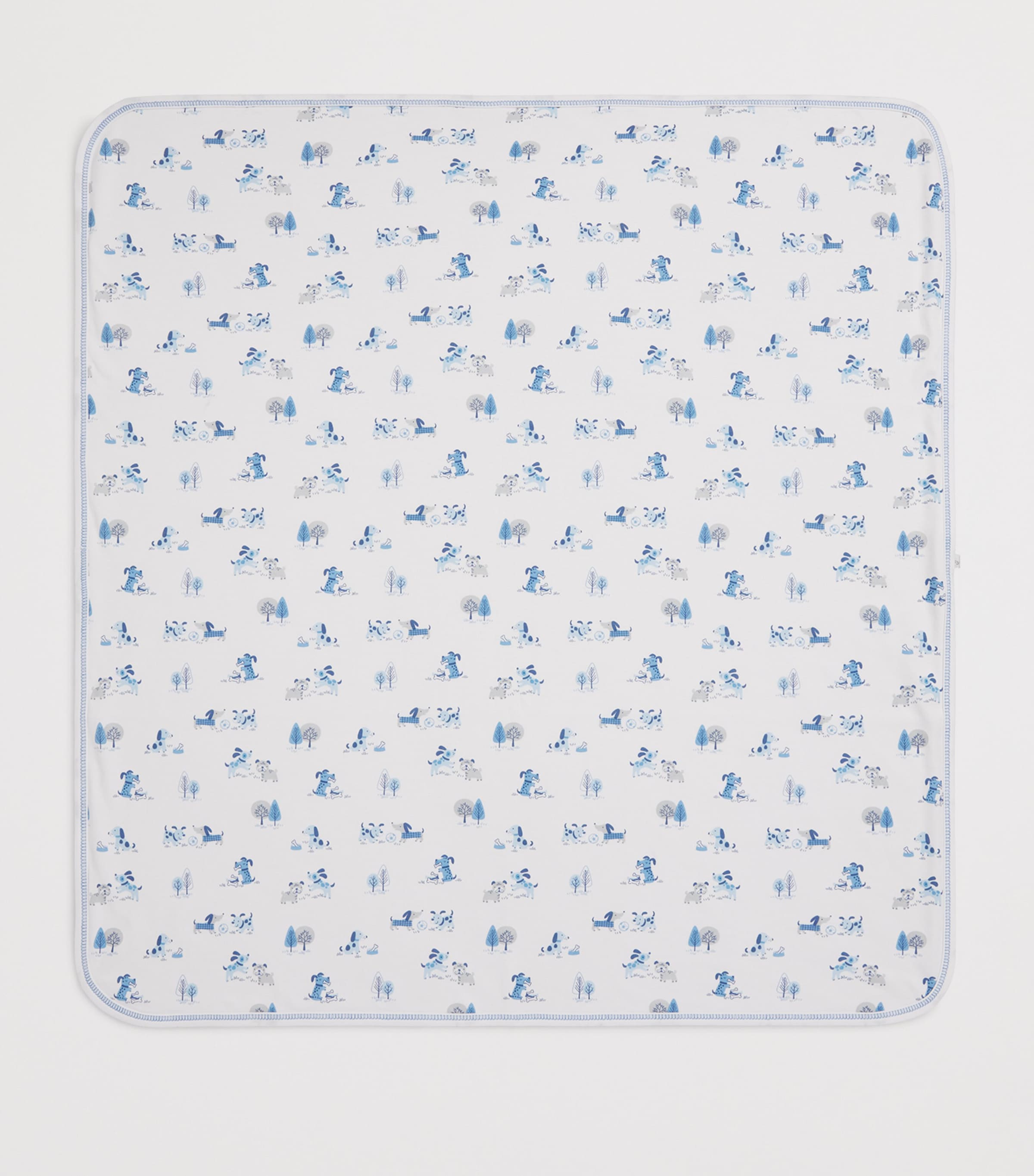 Cotton Puppy Park Fun Blanket (72cm x 66cm) K400BLUE Image 2
