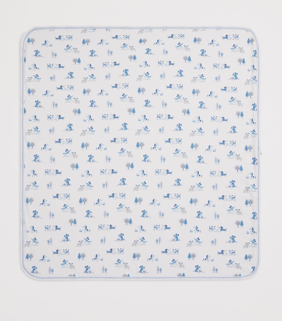 Cotton Puppy Park Fun Blanket (72cm x 66cm) K400BLUE Image 2